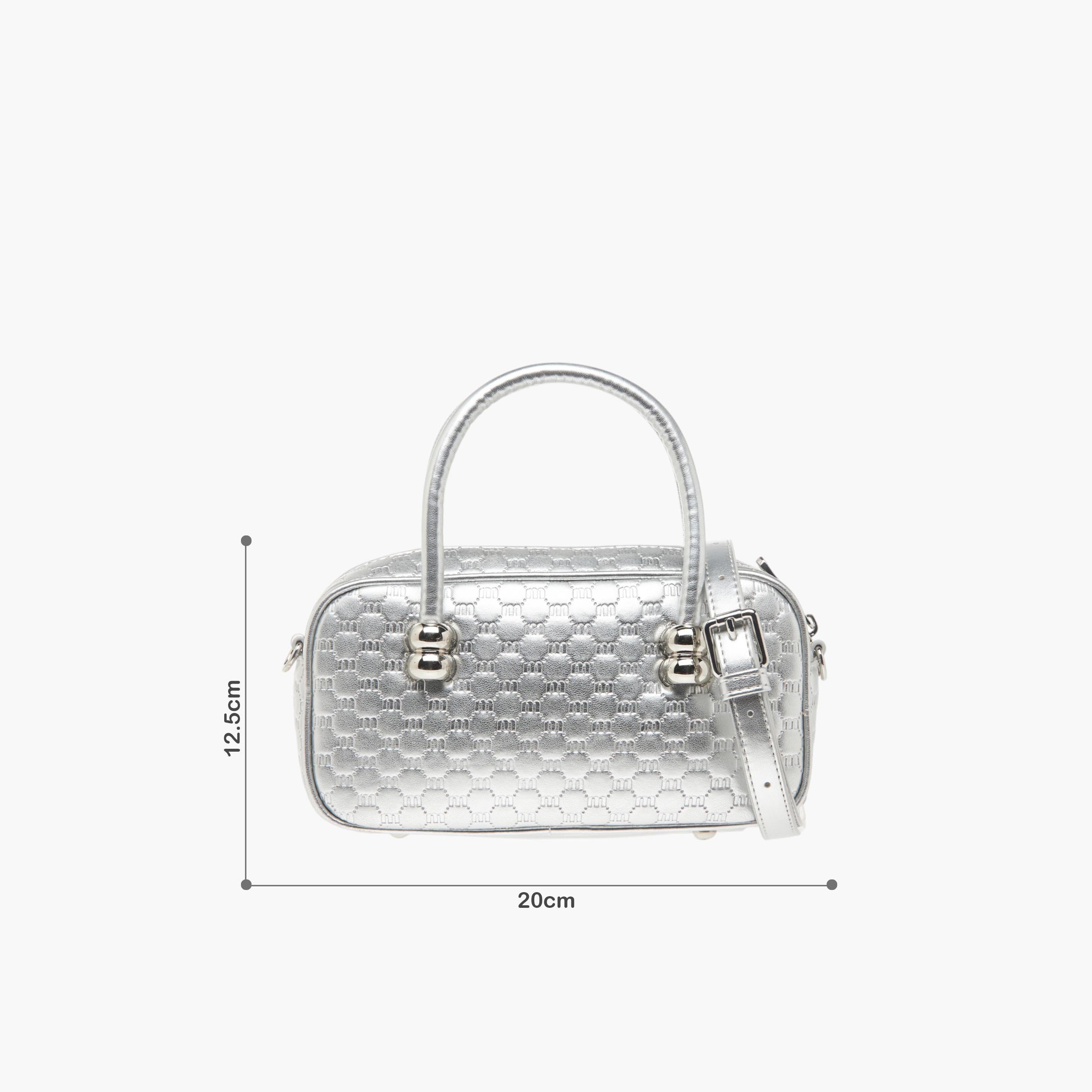 شنطة كروس بودي مزينة بحجر الراين وحزام سلسلة وسحاب إغلاق من ميسي-women-bagsandwallets-handbags-image-7