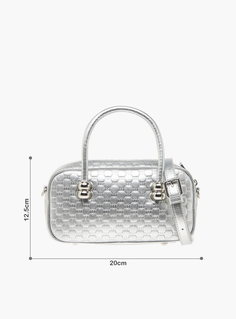 شنطة كروس بودي مزينة بحجر الراين وحزام سلسلة وسحاب إغلاق من ميسي-women-bagsandwallets-handbags-image-7