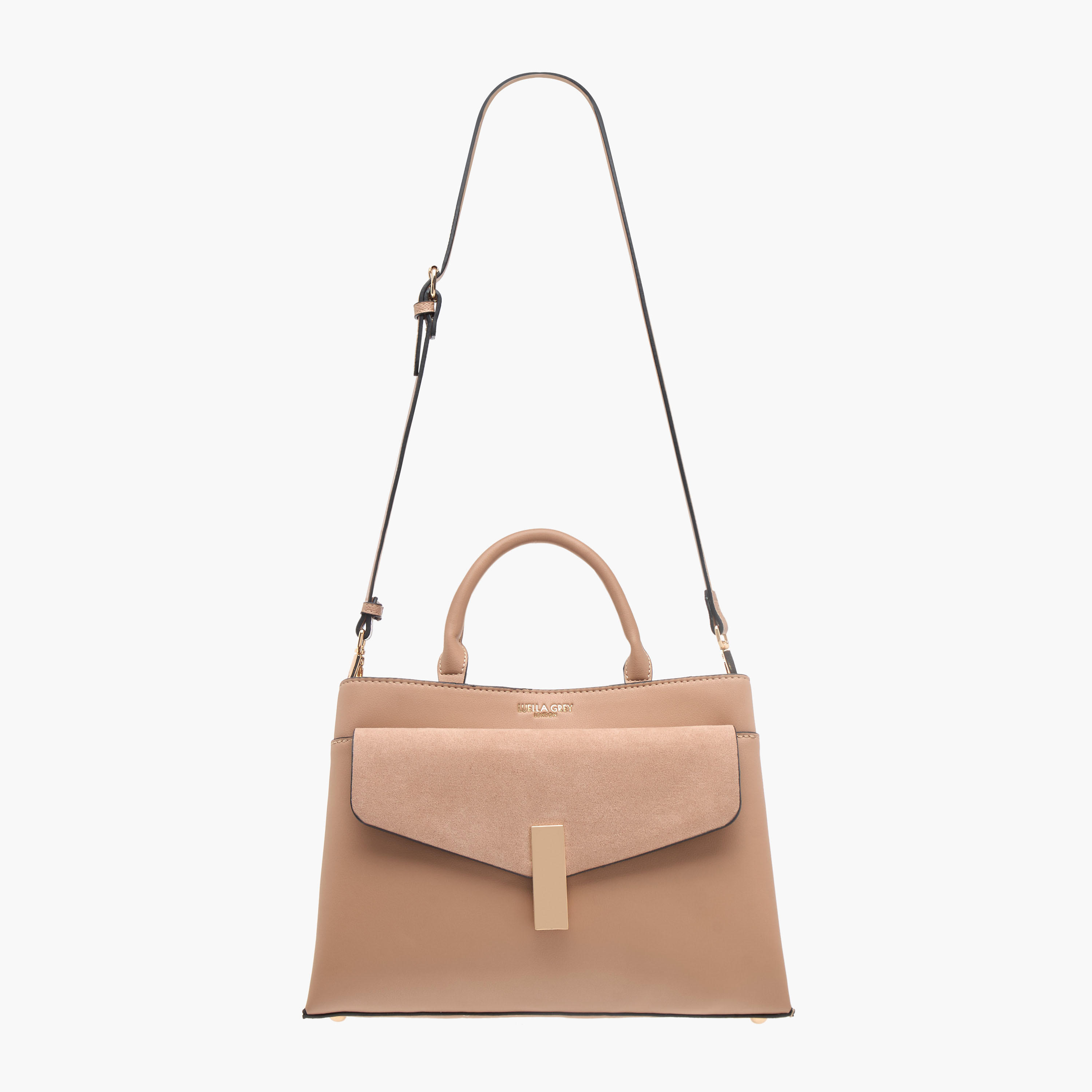 شنطة توتي بارزة الملمس بمقبض علوي وحزام قابل للتعديل من لويلا جراي-women-bagsandwallets-handbags-image-3