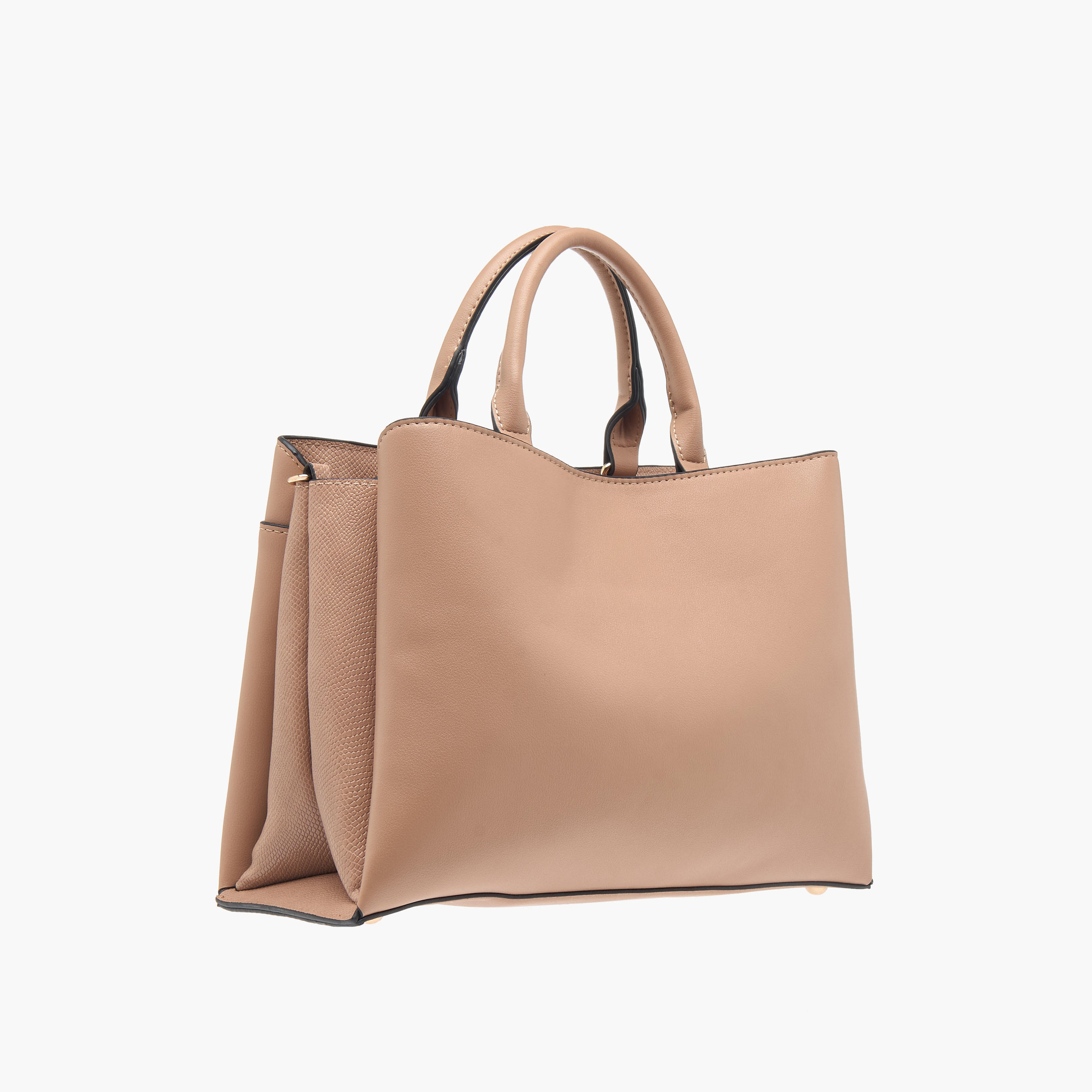 شنطة توتي بارزة الملمس بمقبض علوي وحزام قابل للتعديل من لويلا جراي-women-bagsandwallets-handbags-image-4