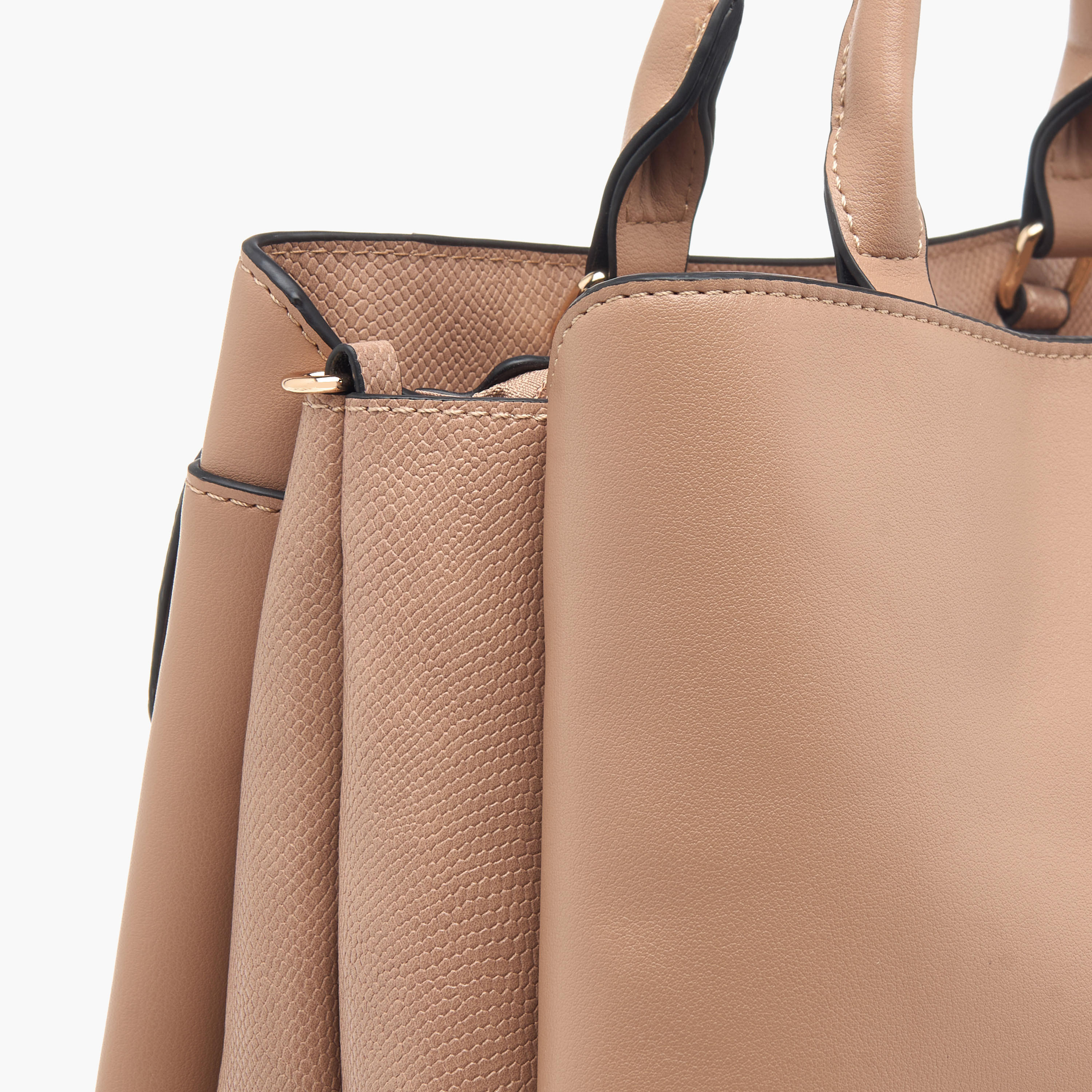 شنطة توتي بارزة الملمس بمقبض علوي وحزام قابل للتعديل من لويلا جراي-women-bagsandwallets-handbags-image-6