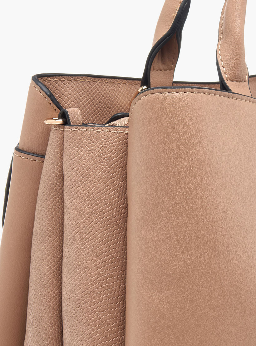 شنطة توتي بارزة الملمس بمقبض علوي وحزام قابل للتعديل من لويلا جراي-women-bagsandwallets-handbags-image-6