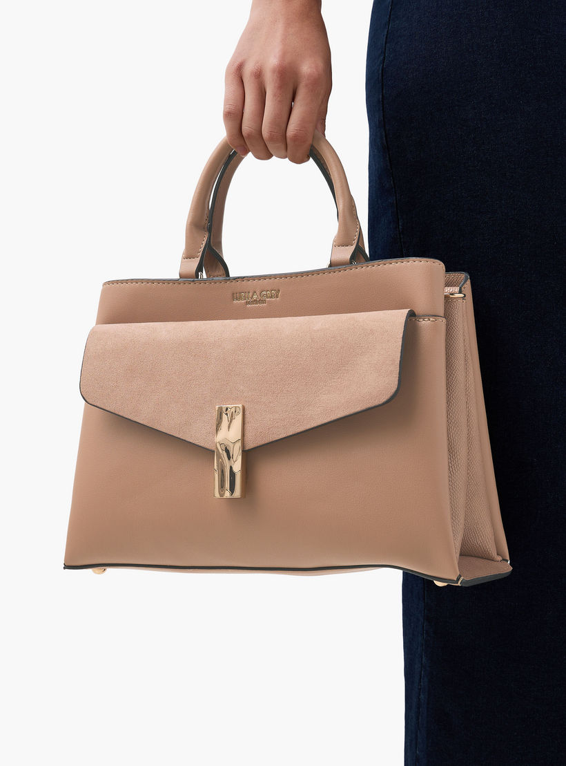 شنطة توتي بارزة الملمس بمقبض علوي وحزام قابل للتعديل من لويلا جراي-women-bagsandwallets-handbags-image-8