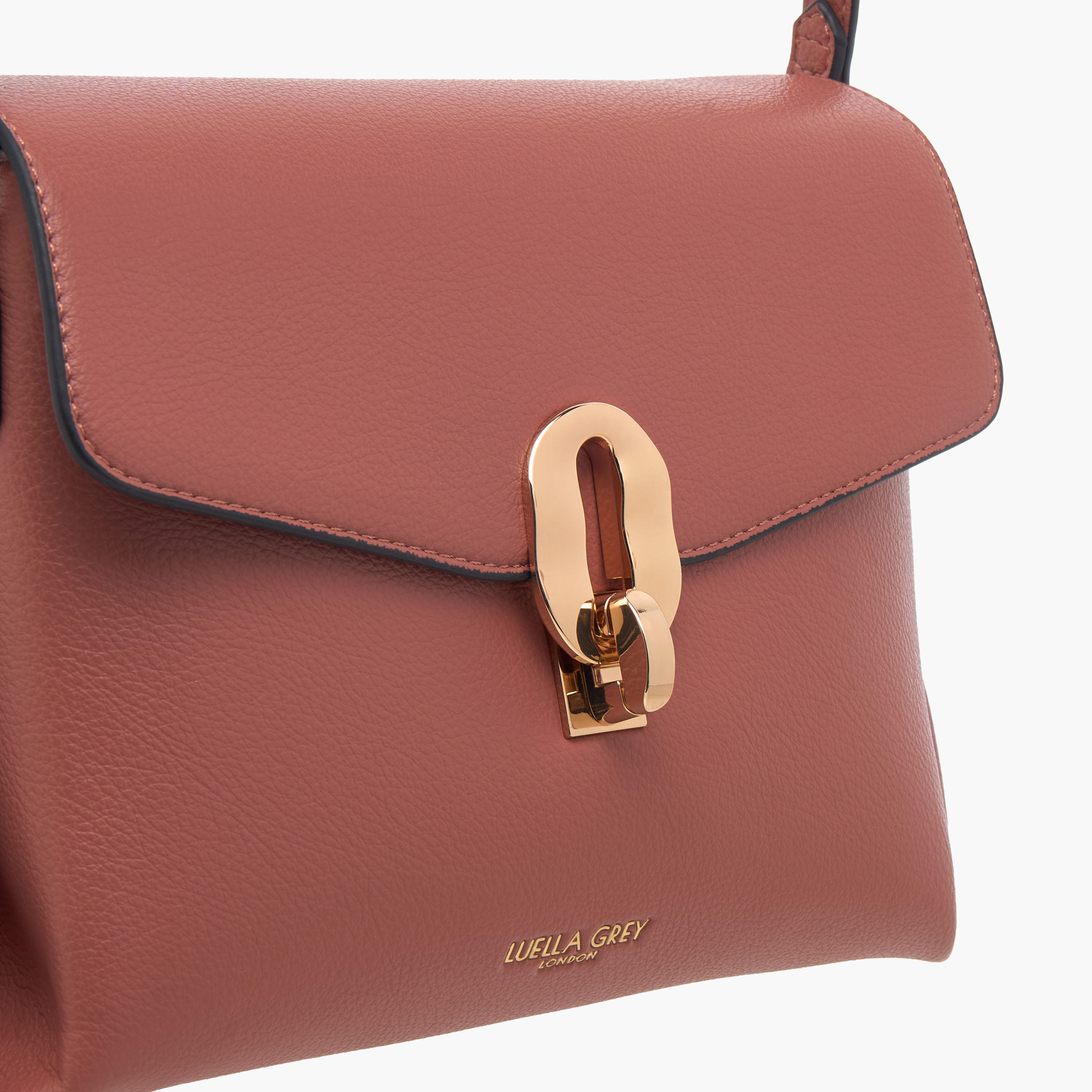 شنطة ساتشيل سادة بحزام قابل للتعديل وطية إغلاق من لويلا جراي-women-bagsandwallets-handbags-image-5