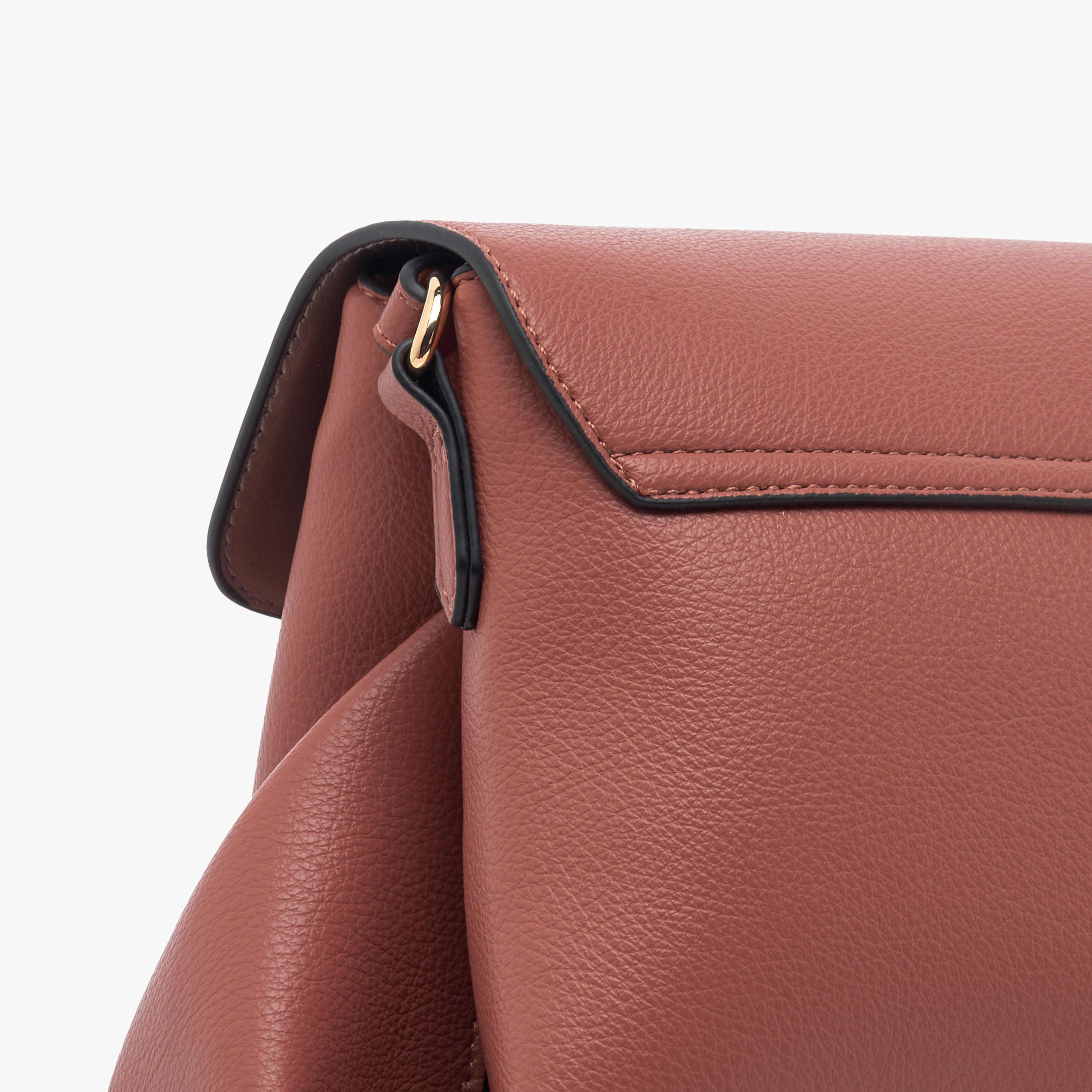 شنطة ساتشيل سادة بحزام قابل للتعديل وطية إغلاق من لويلا جراي-women-bagsandwallets-handbags-image-6