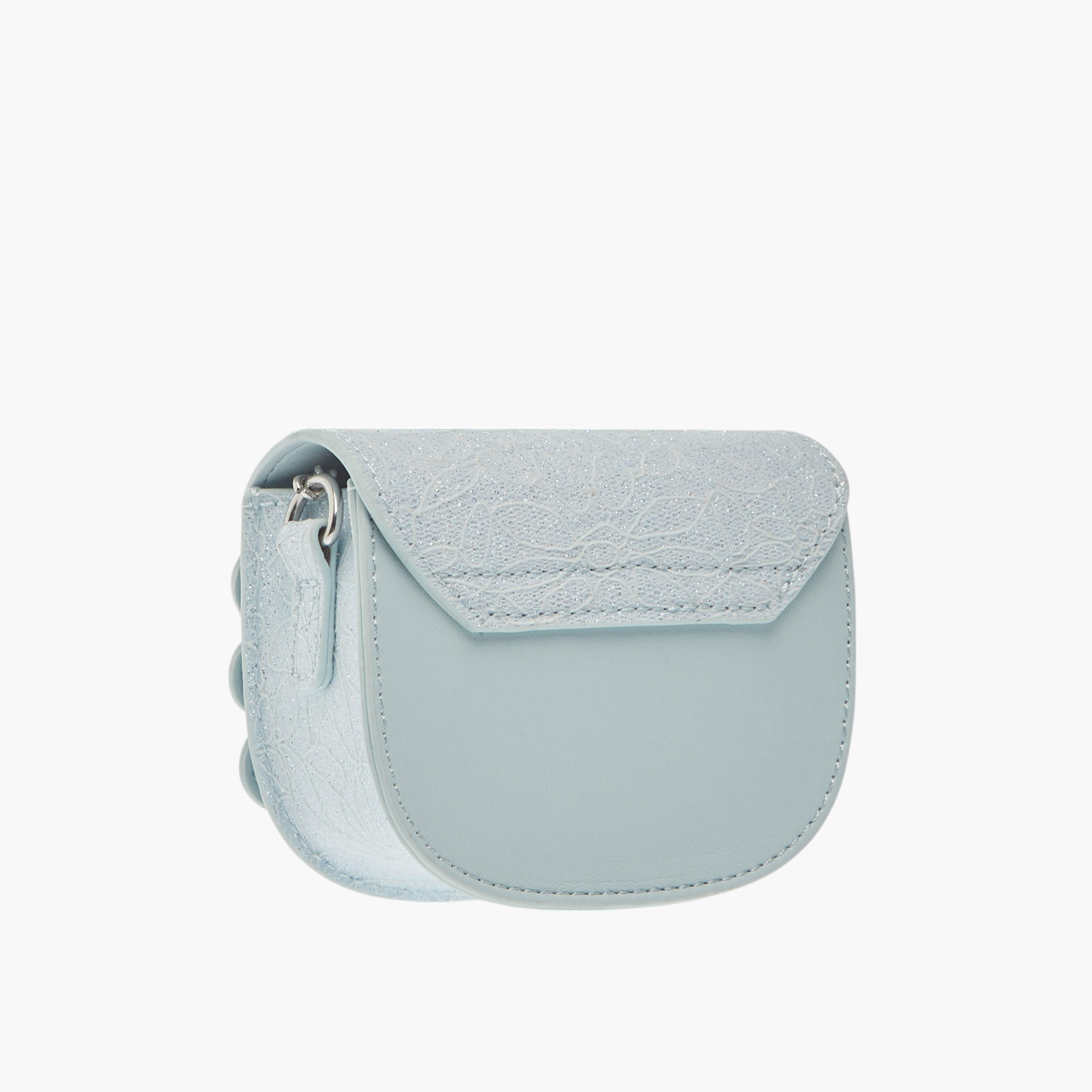 Little Missy Bow Accent Crossbody Bag with Chain Strap and Button Closure-girls-accessories-bags-image-3