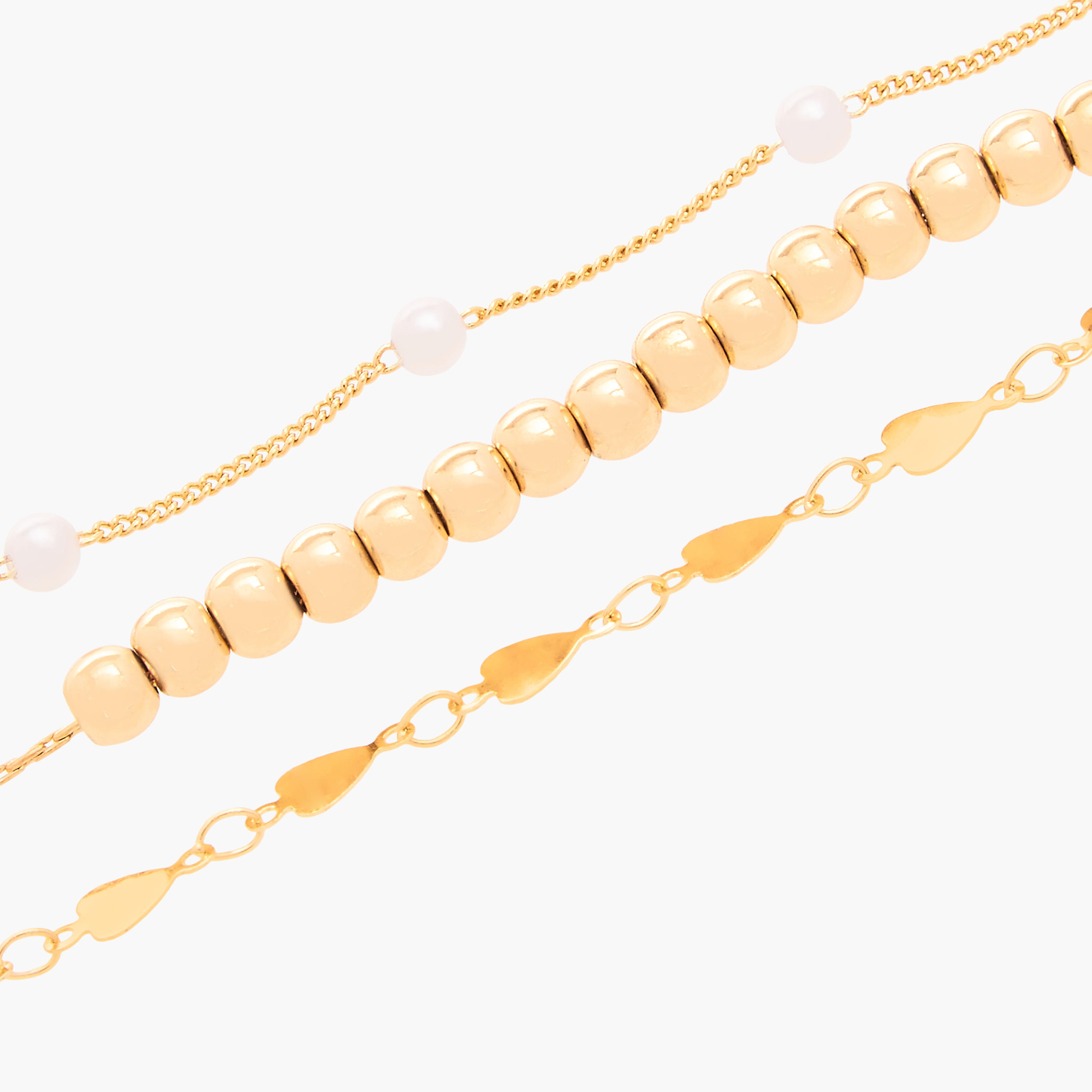 سوار مزين بمشبك إغلاق - مجموعة 3 قطع-women-watchesandjewellery-jewellery-banglesandbracelets-image-7