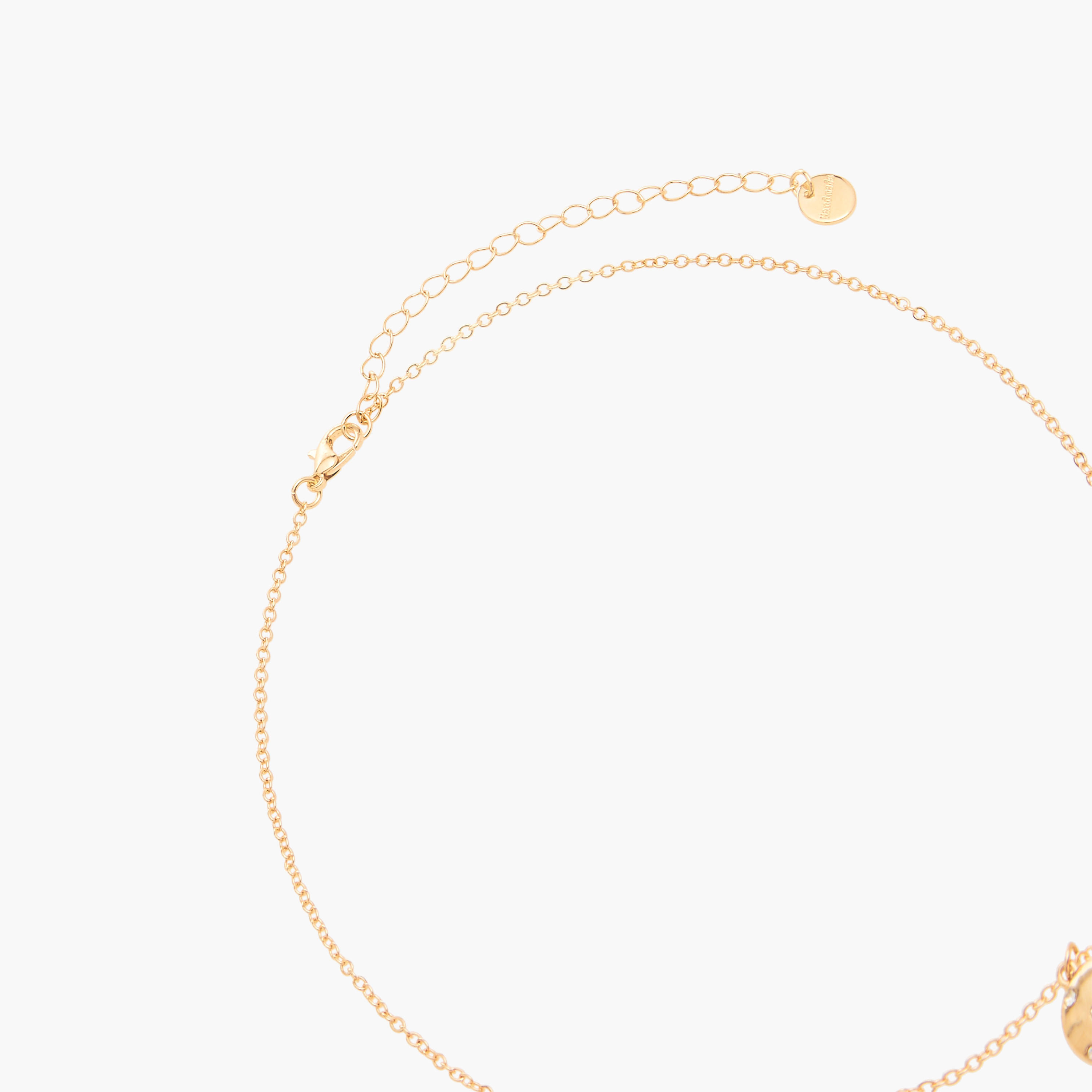 عقد بدلايّة نصف قلب مرصّعة بمشبك إغلاق لوبستر - طقم من قطعتين-women-watchesandjewellery-jewellery-necklacesandpendants-image-5