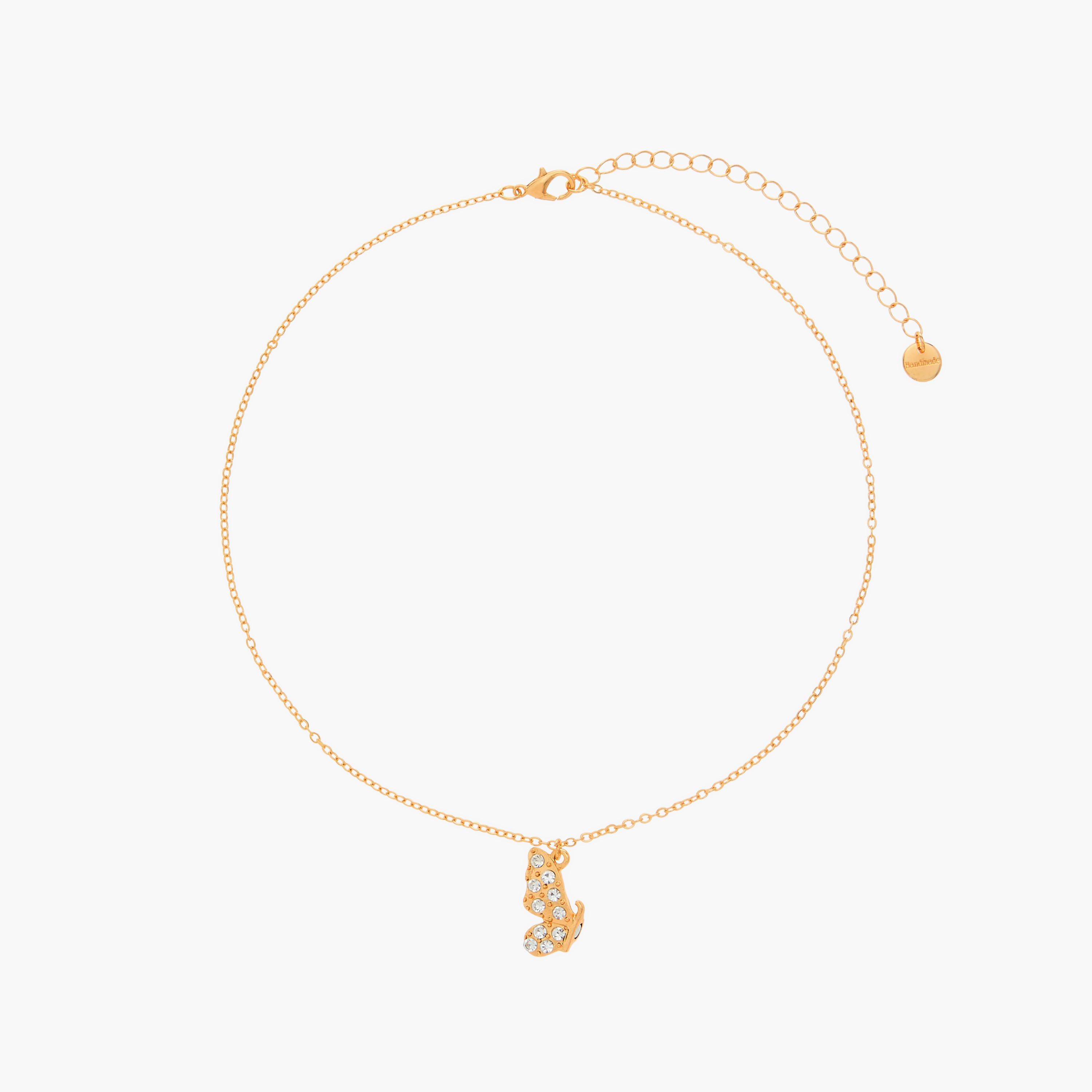 Stud Embellished Half Butterfly Pendant Necklace - Set of 2-women-watchesandjewellery-jewellery-necklacesandpendants-image-4