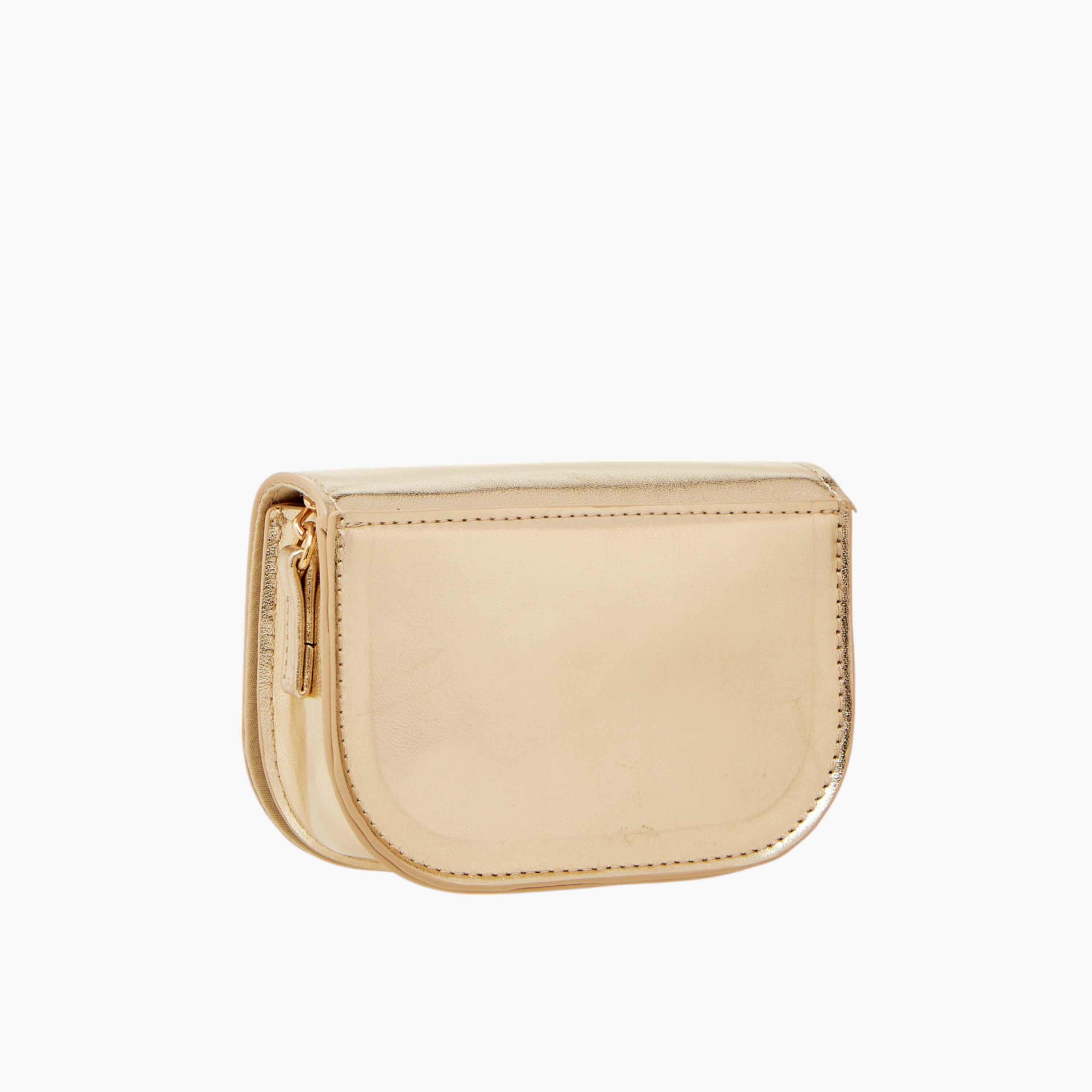 Celeste Bow Embellished Crossbody Bag with Chain Strap and Button Closure-girls-accessories-bags-image-3