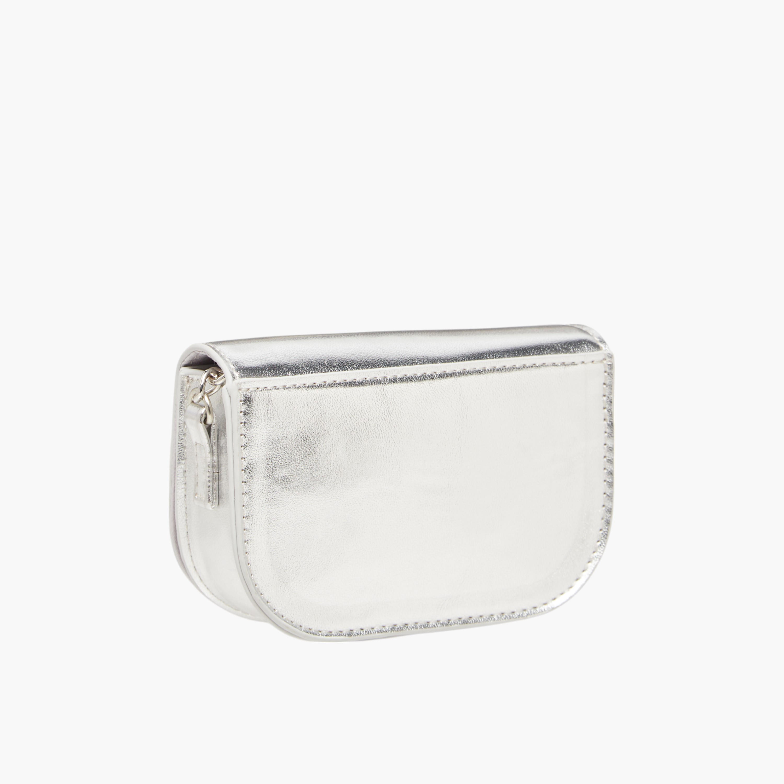 Celeste Bow Embellished Crossbody Bag with Chain Strap and Button Closure-girls-accessories-bags-image-9