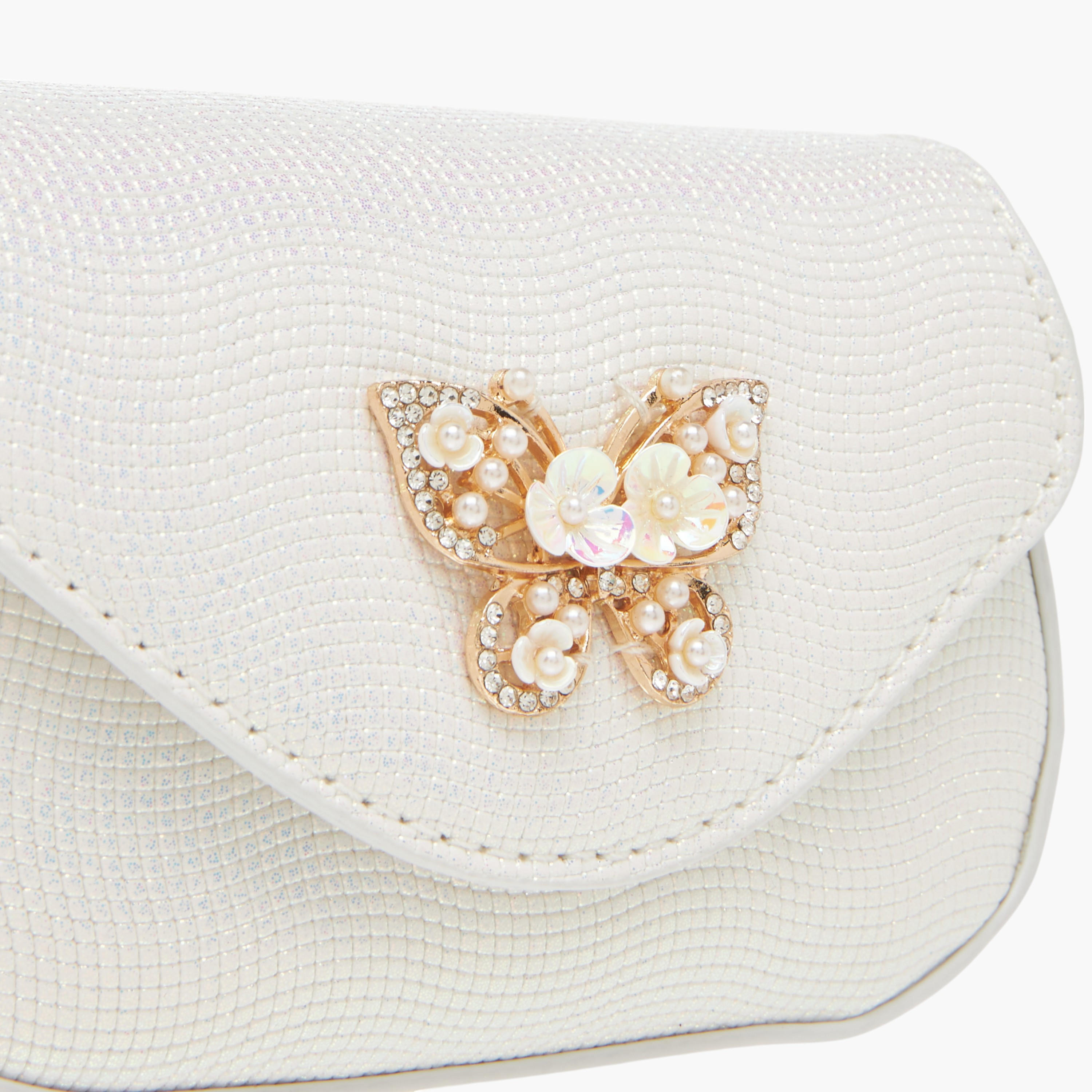 Little Missy Butterfly Embellished Crossbody Bag with Detachable Chain Strap and Button Closure-girls-accessories-bags-image-4