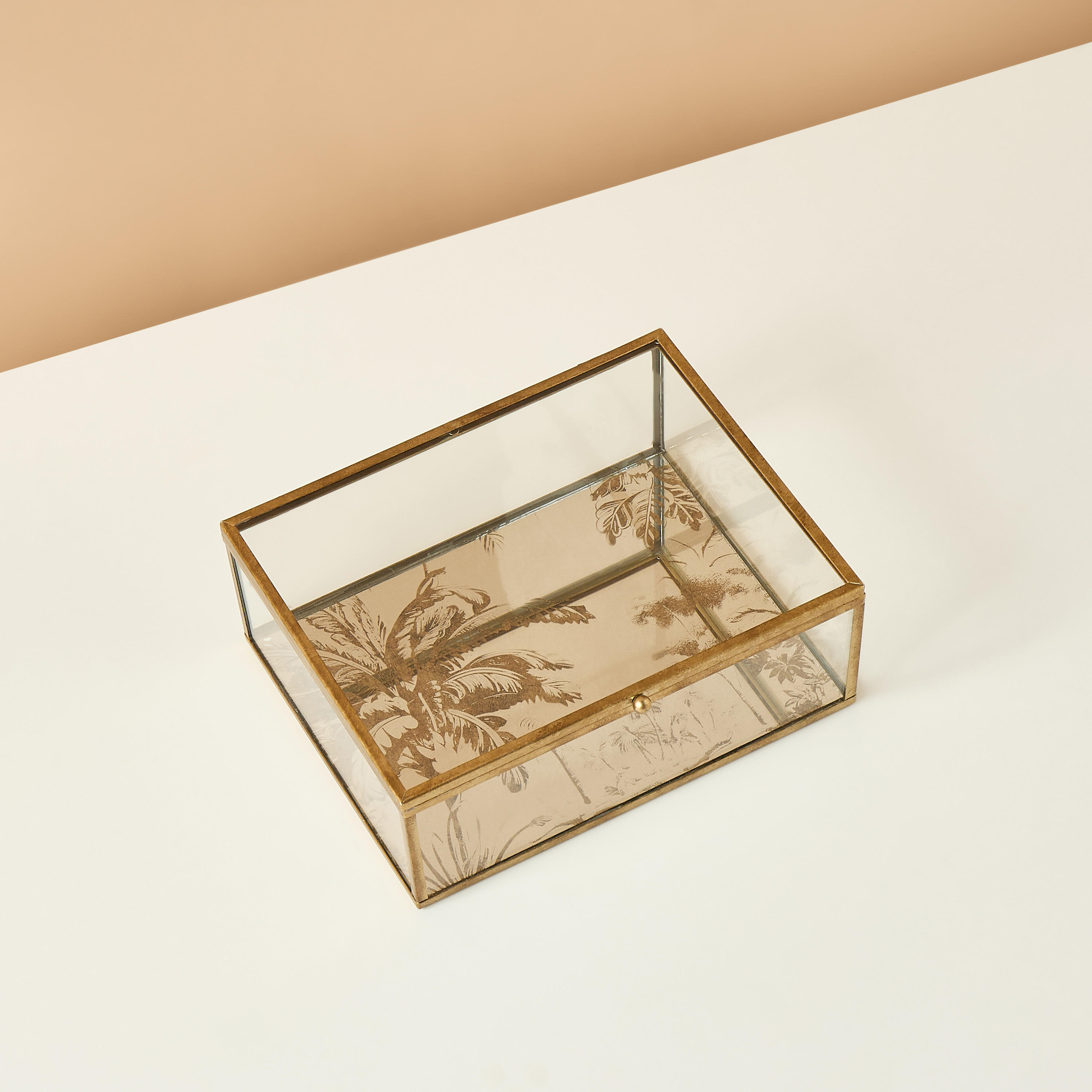 Palm Decorative Glass Box-household-decor-decorativeobjectsandsculptures-image-2