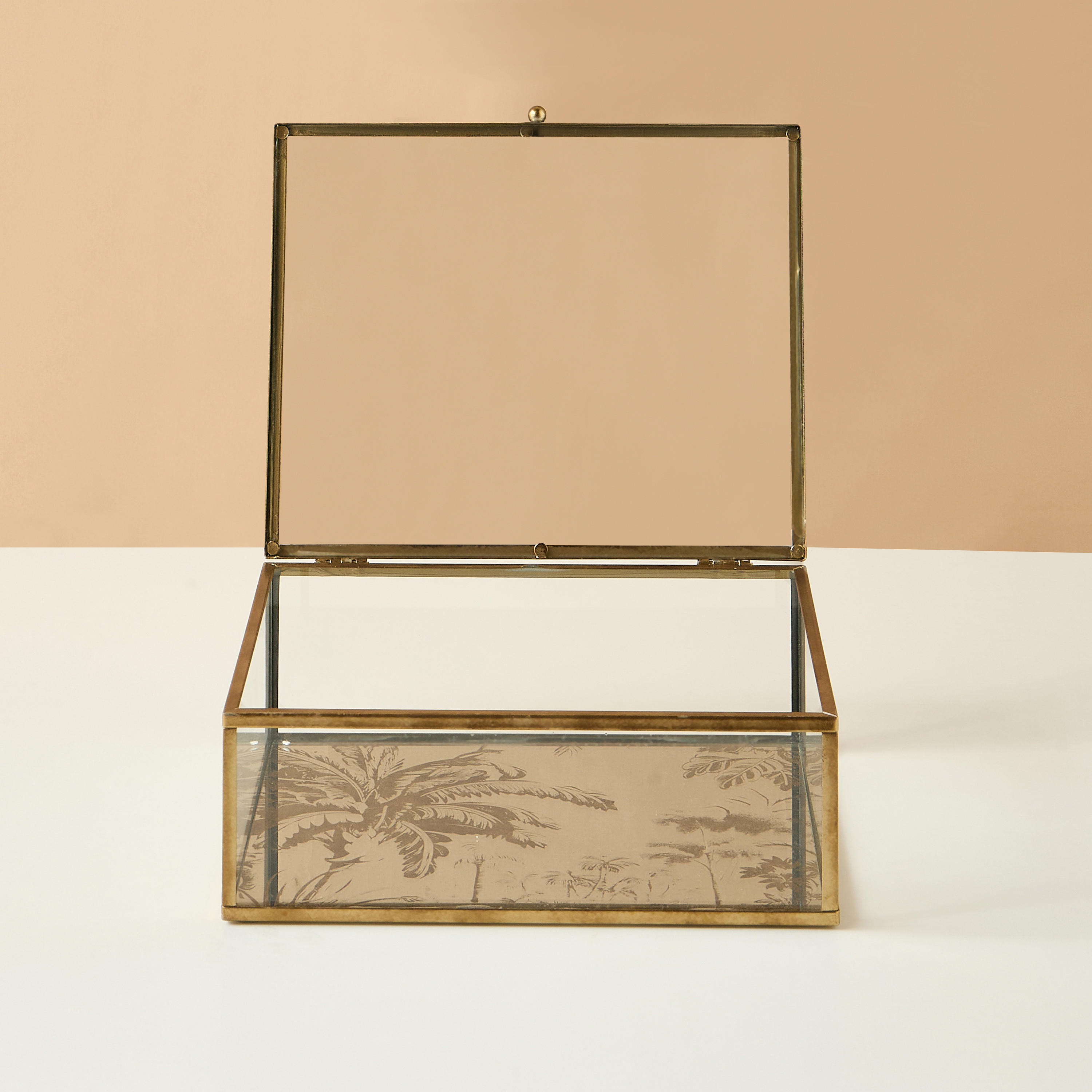 Palm Decorative Glass Box-household-decor-decorativeobjectsandsculptures-image-3