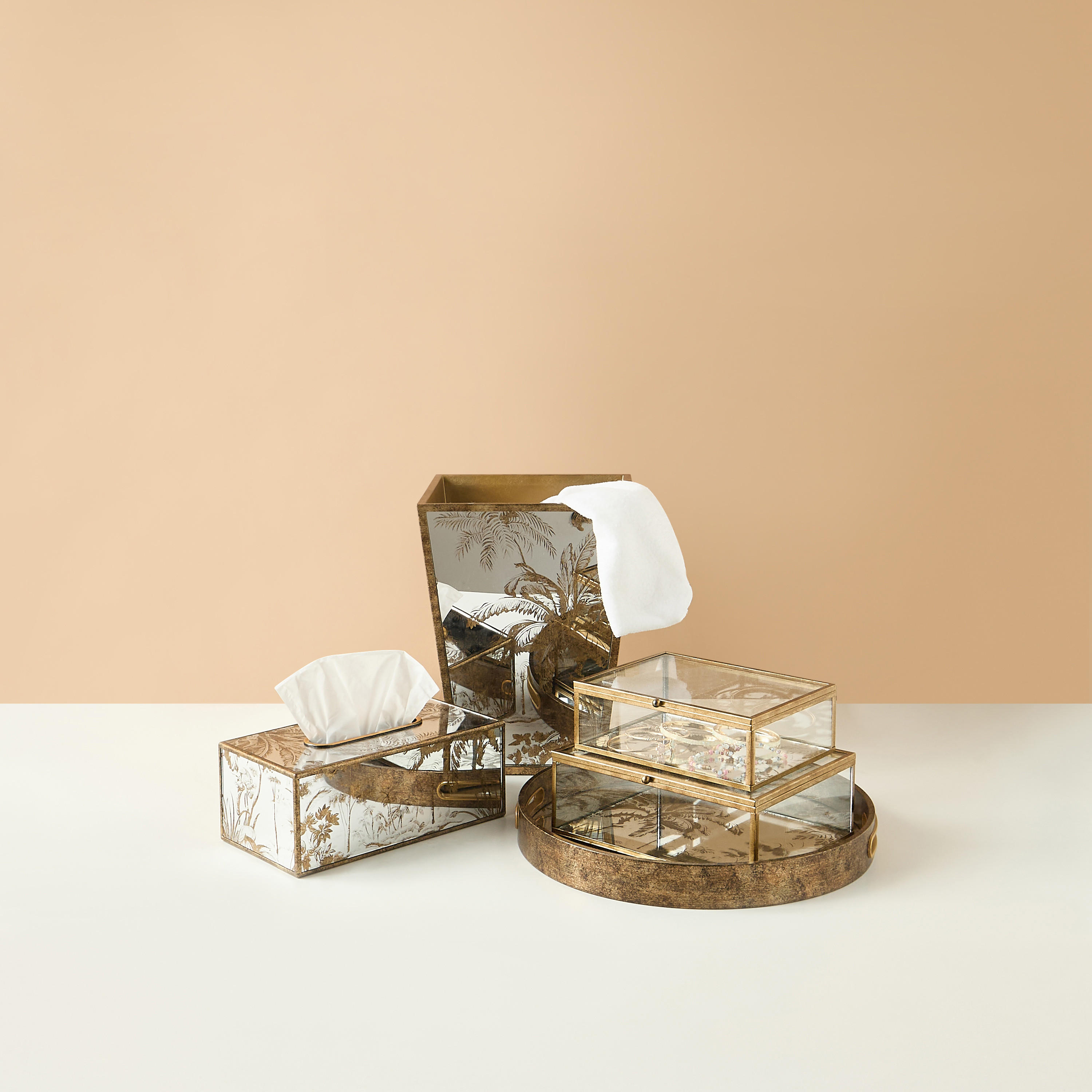 Palm Decorative Glass Box-household-decor-decorativeobjectsandsculptures-image-7