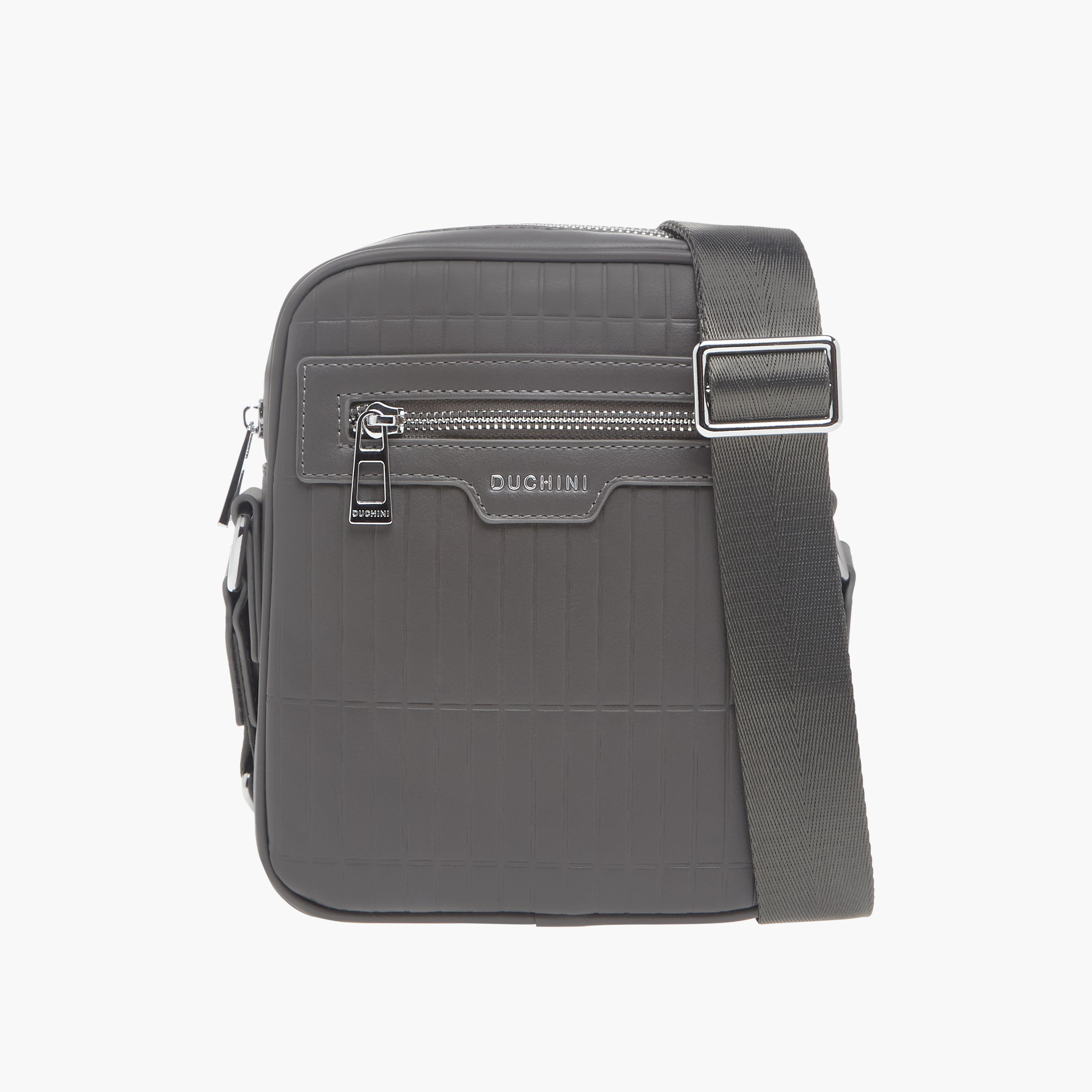 شنطة كروس مع سحاب للإغلاق وحزام قابل للتعديل من دوتشيني-men-bags-image-1
