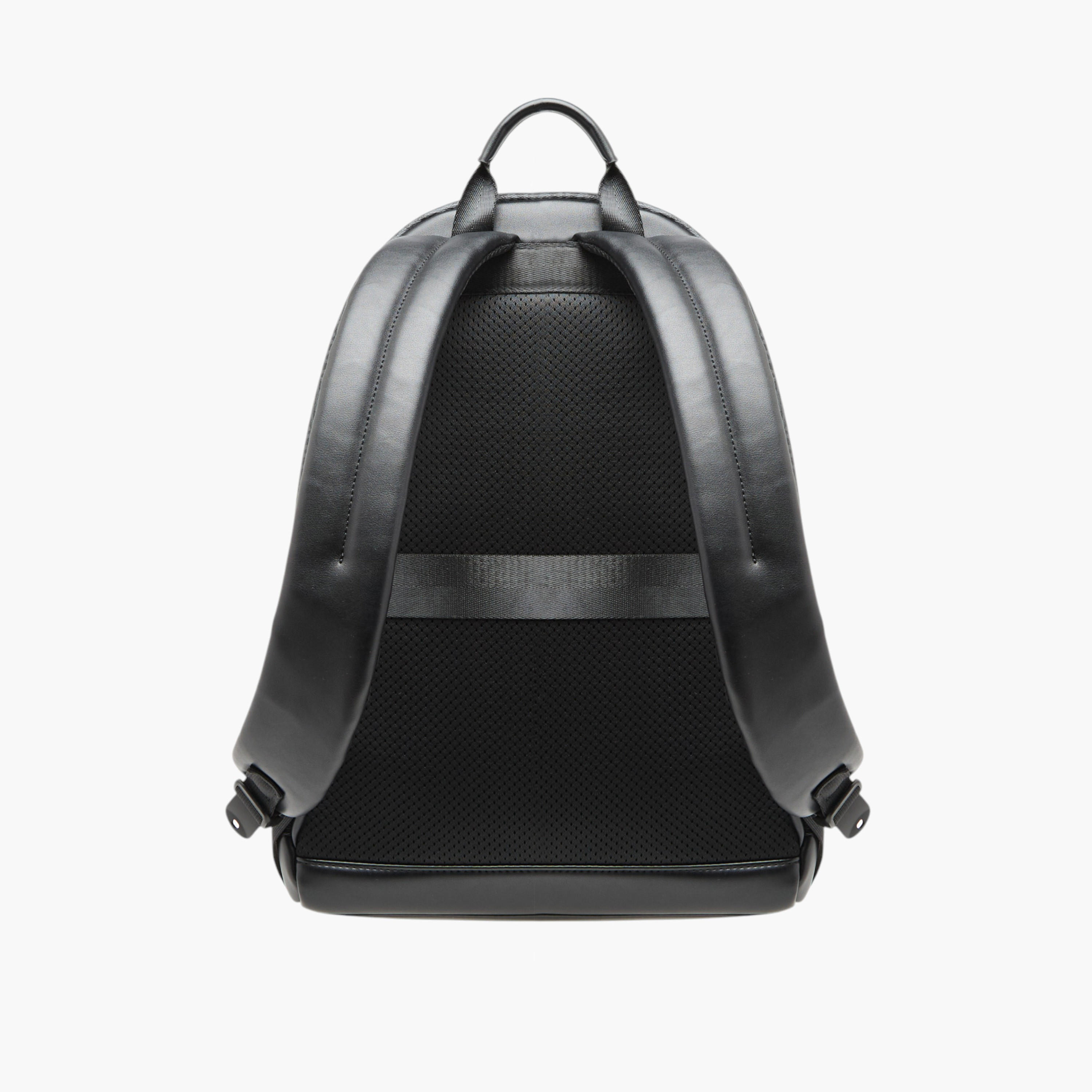 Duchini Monogram Print Backpack with Zip Closure and Laptop Compartment - 31x43x17 cm-men-bags-image-4