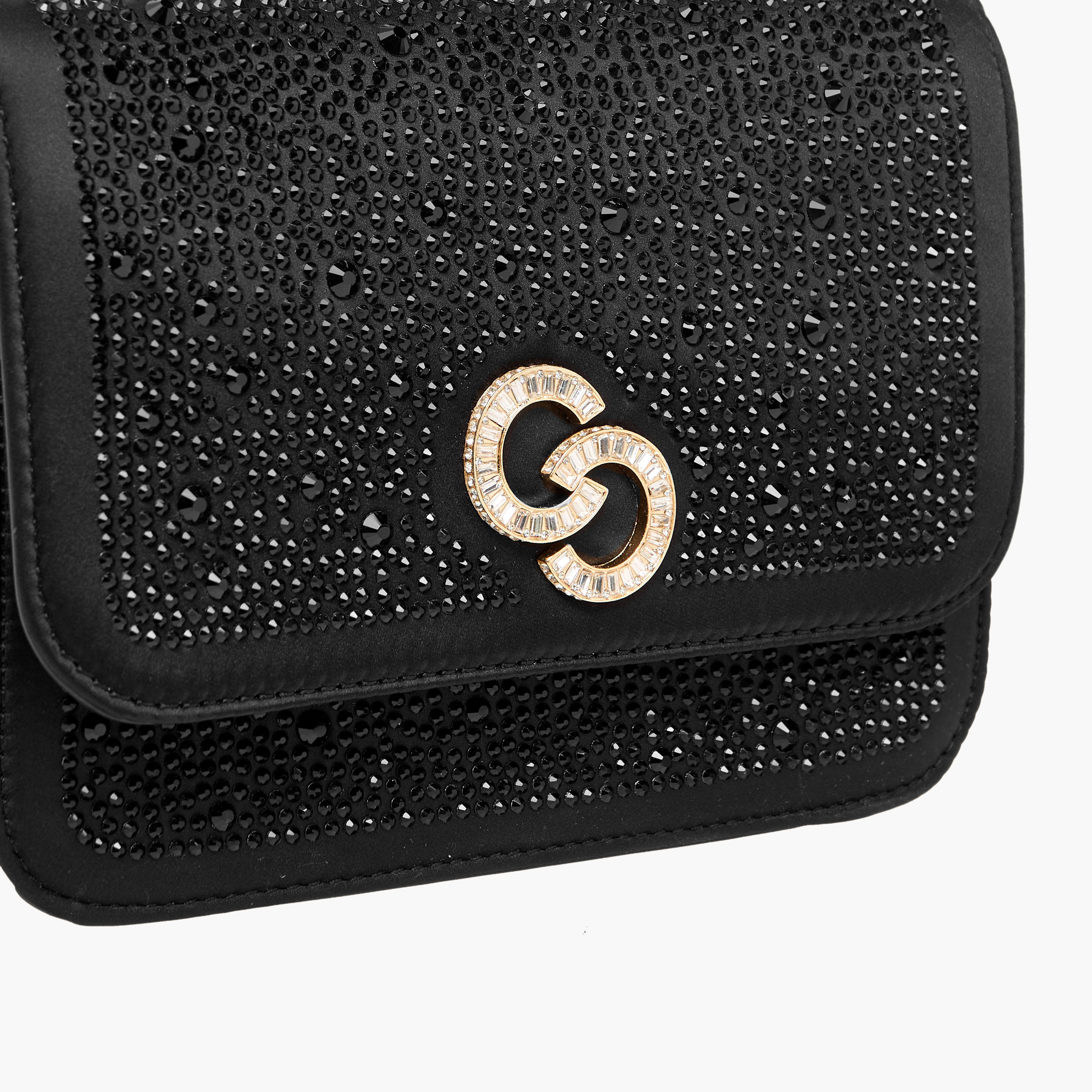 Celeste Rhinestone Embellished Crossbody Bag with Chain Strap-women-bagsandwallets-handbags-image-4