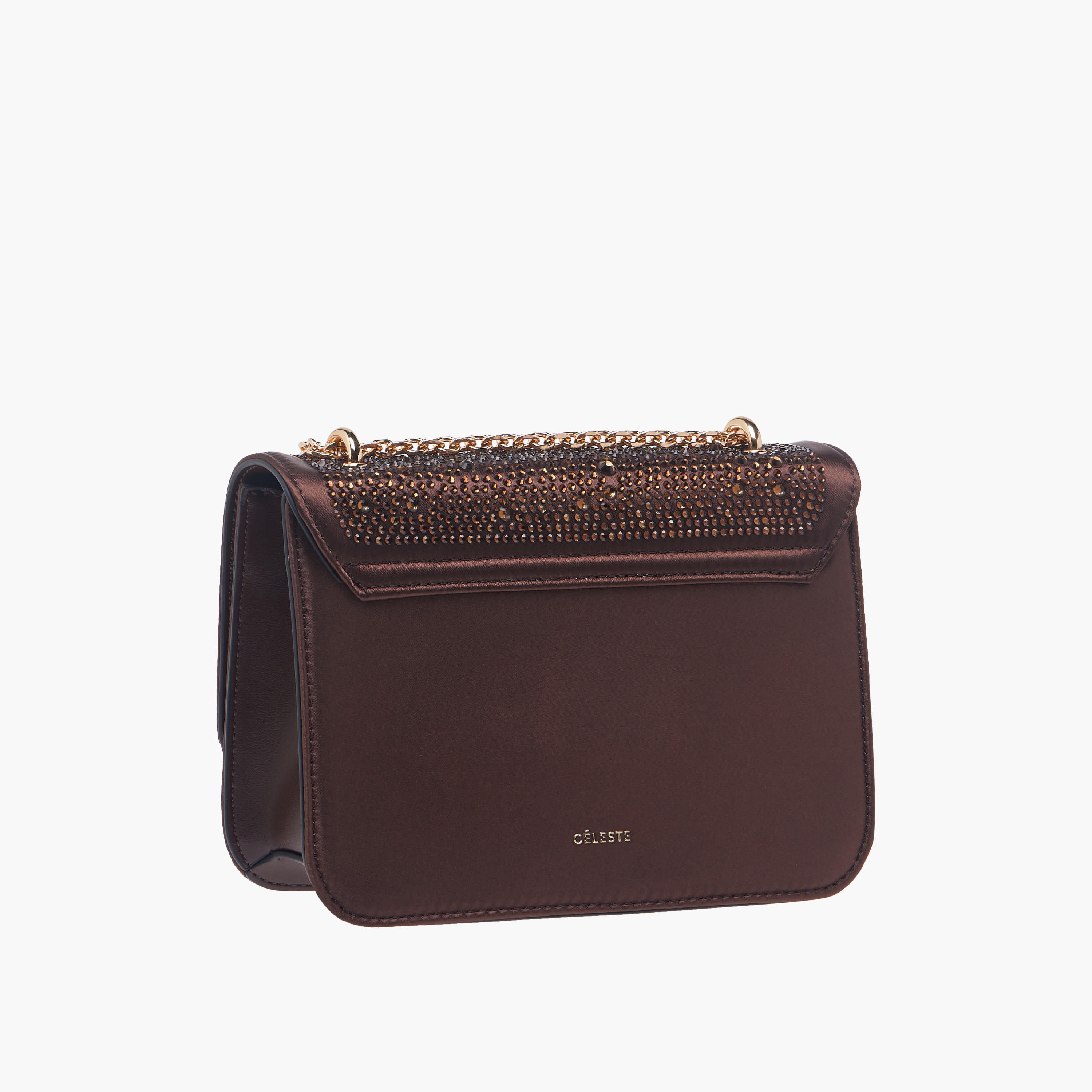 Celeste Rhinestone Embellished Crossbody Bag with Chain Strap-women-bagsandwallets-handbags-image-3