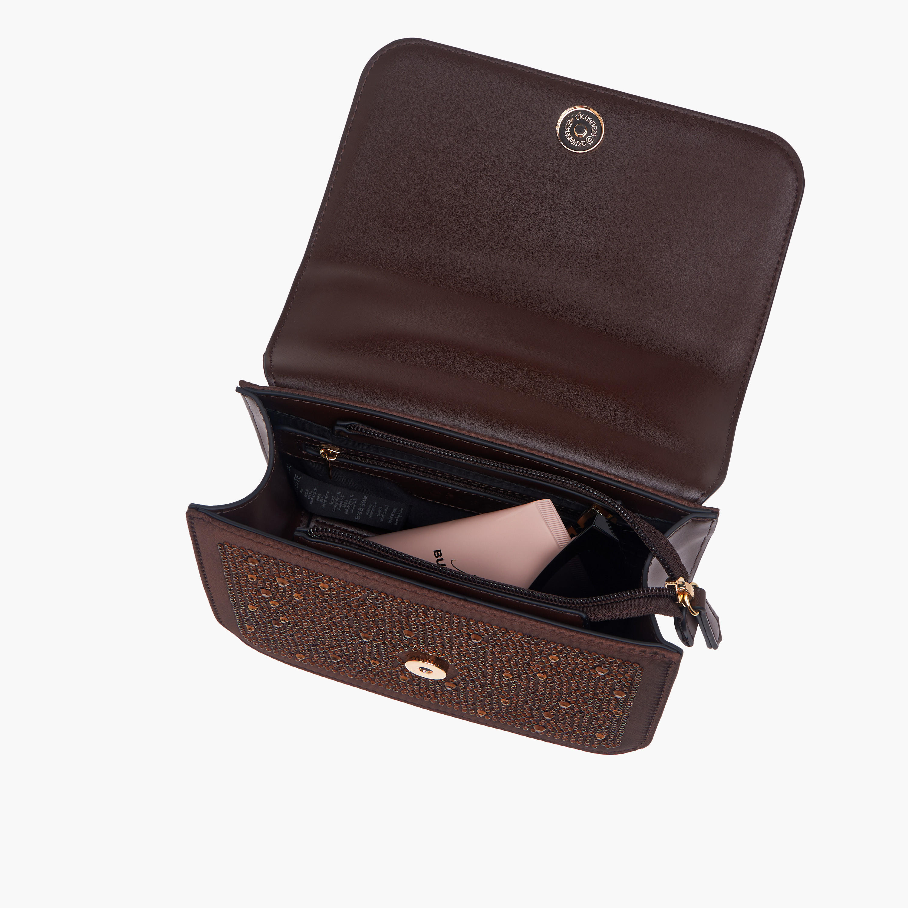 شنطة كروس بودي مزين بحجر الراين مع حزام سلسلة من سيليست-women-bagsandwallets-handbags-image-7