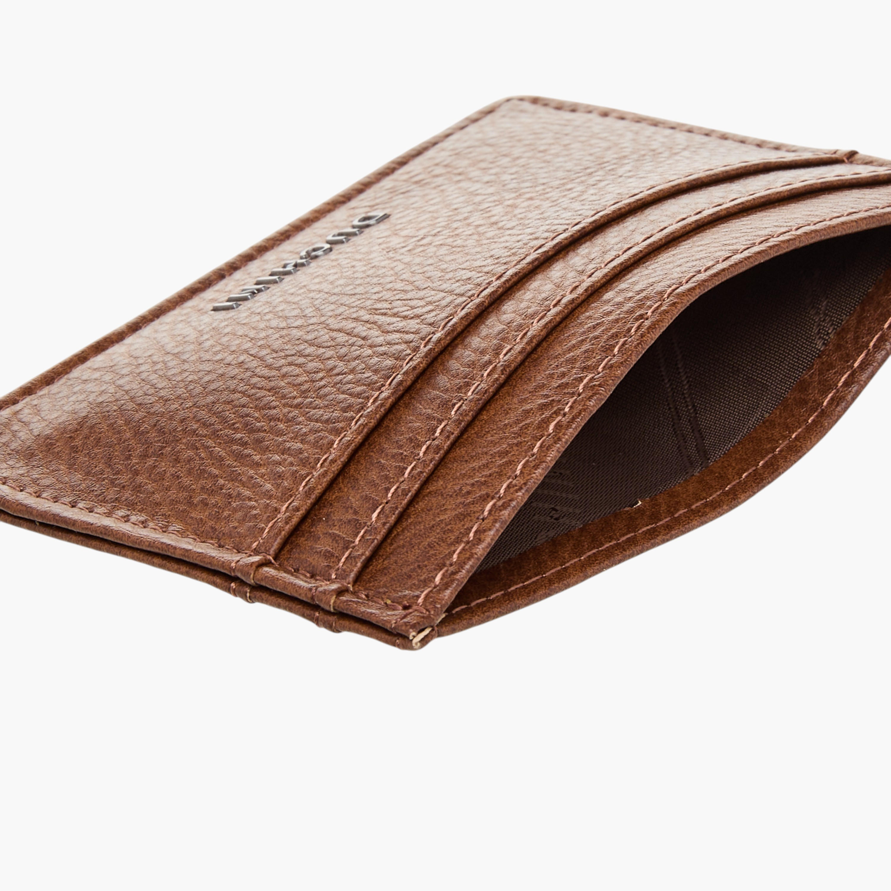 Duchini Textured Cardholder with Open Top-men-beltsandwallets-wallets-image-3