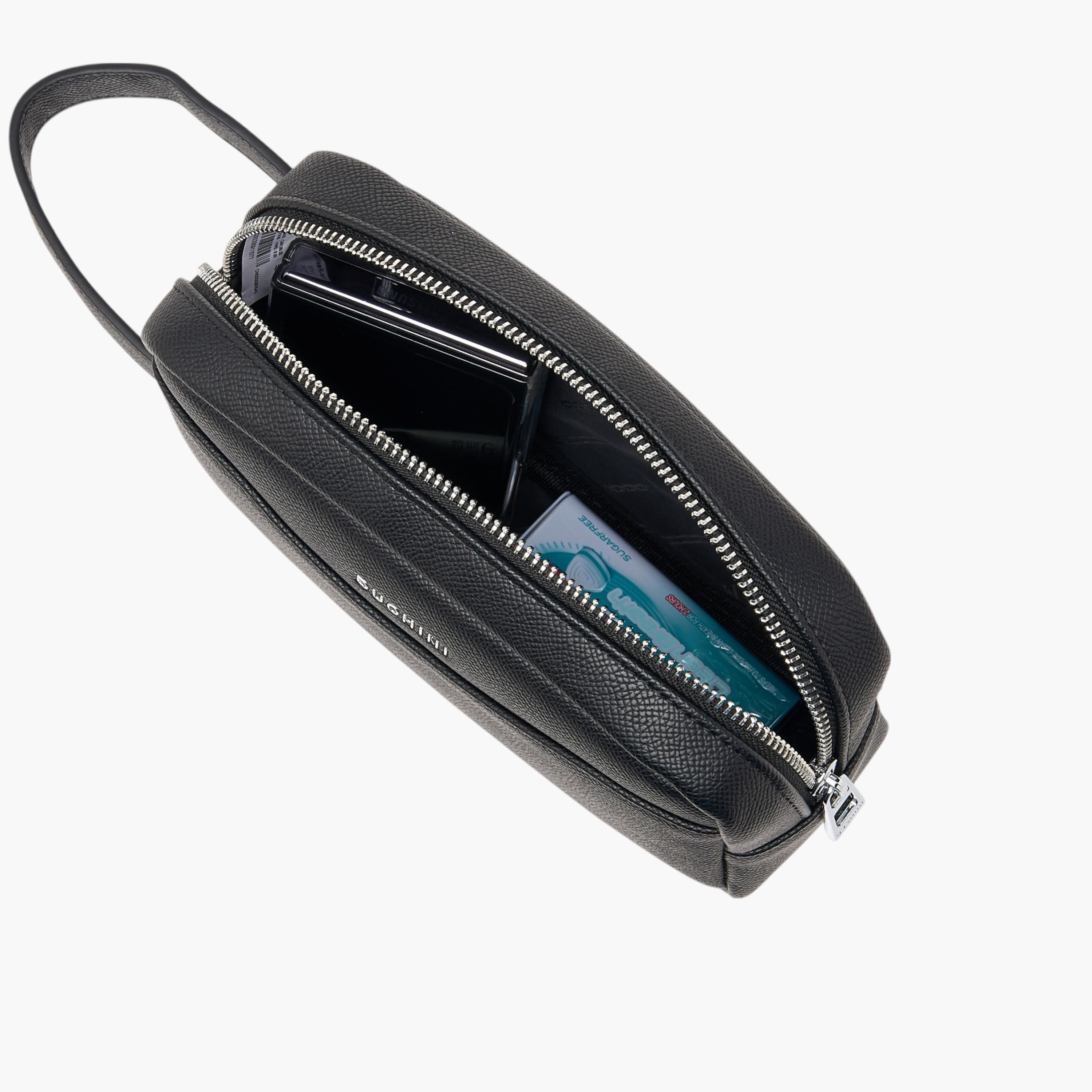 Duchini Textured Pouch with Zip Closure-travel-accessories-image-6