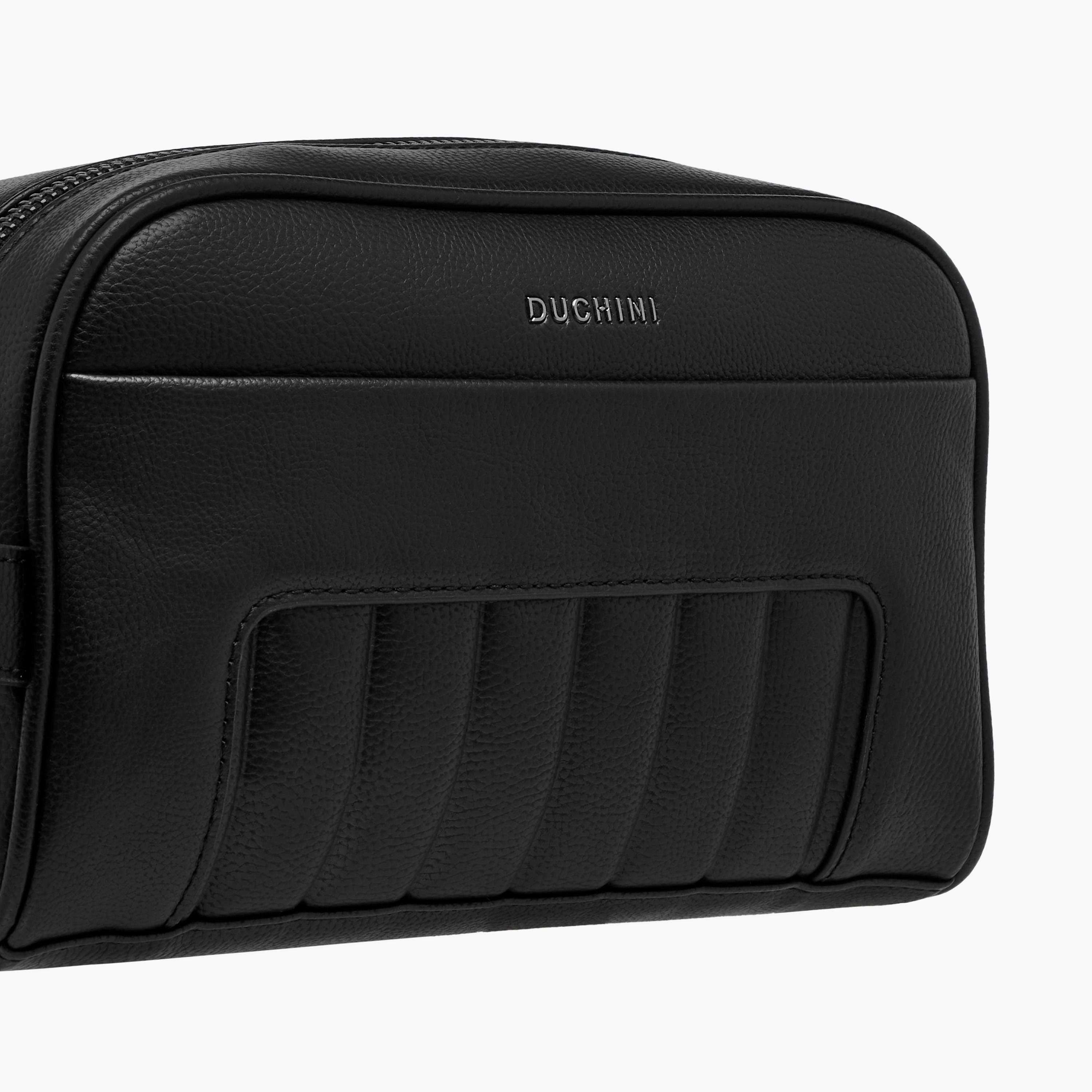 Duchini Textured Pouch with Zip Closure-travel-accessories-image-3