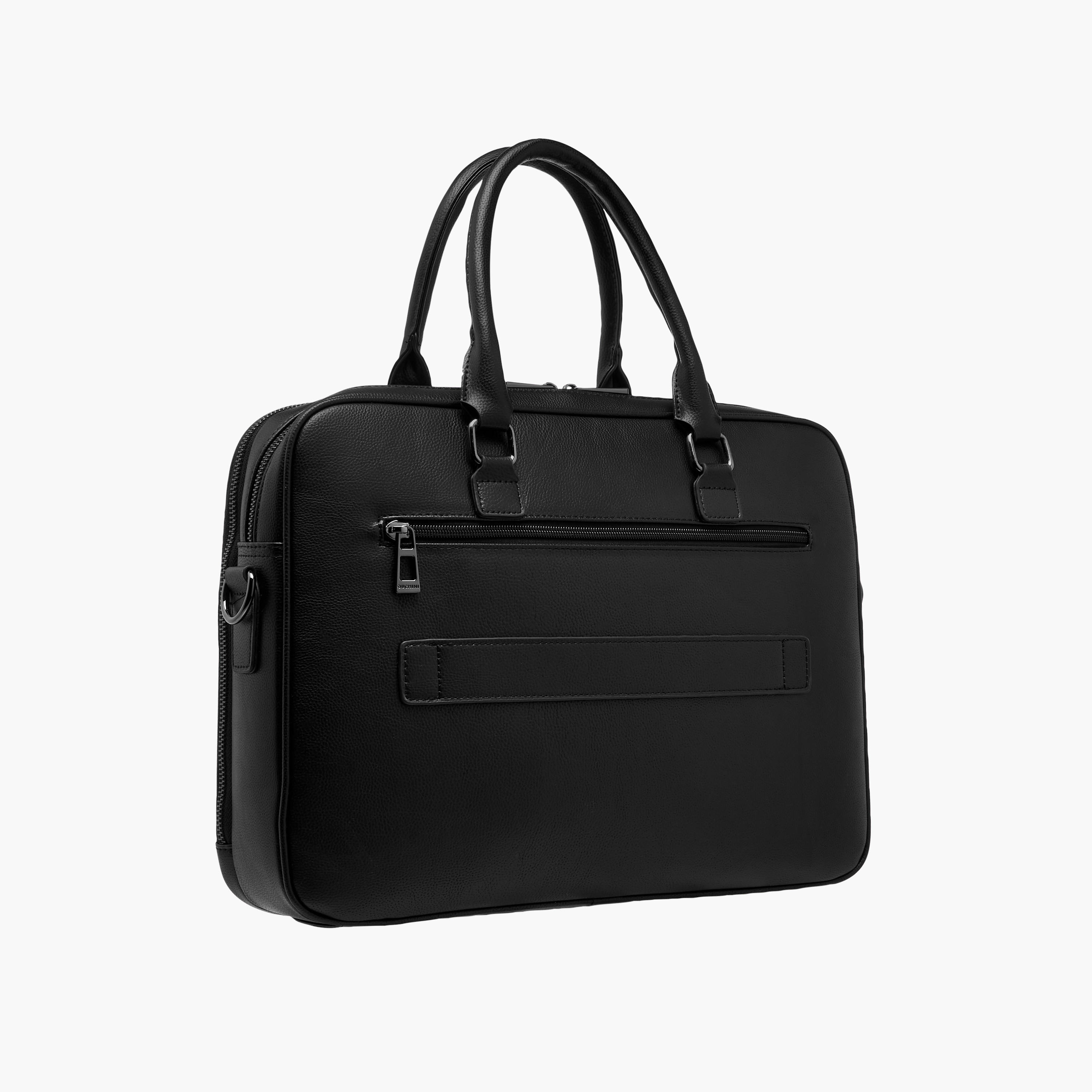 شنطة لابتوب بارزة الملمس مع مقابض مزدوجة وسحاب للإغلاق من دوتشيني-men-bags-image-3