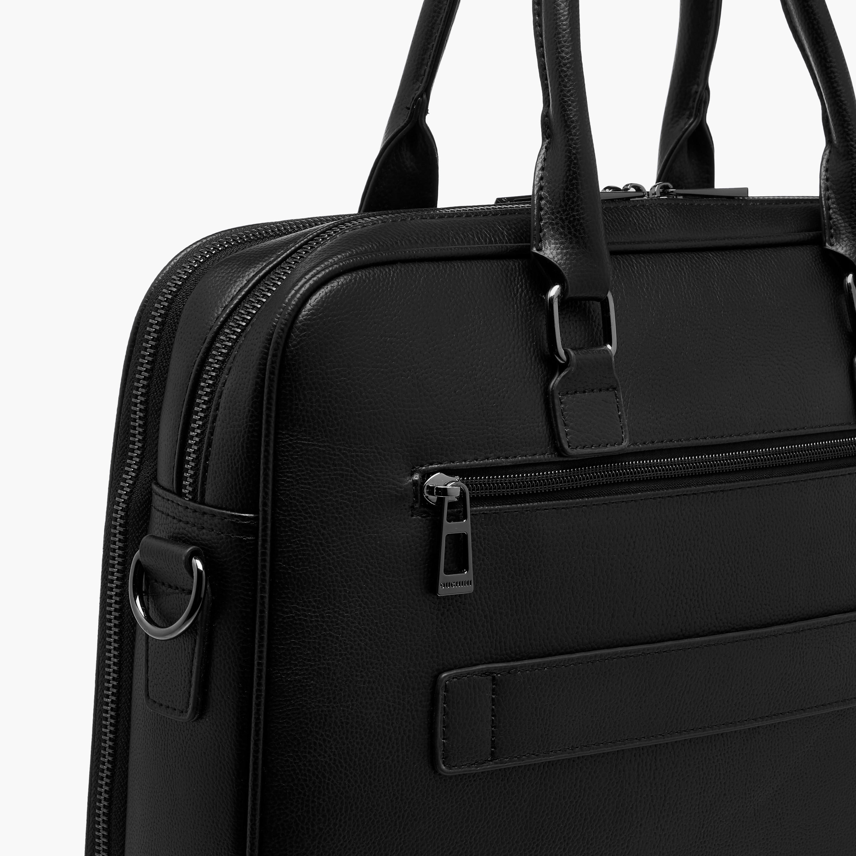 شنطة لابتوب بارزة الملمس مع مقابض مزدوجة وسحاب للإغلاق من دوتشيني-men-bags-image-5