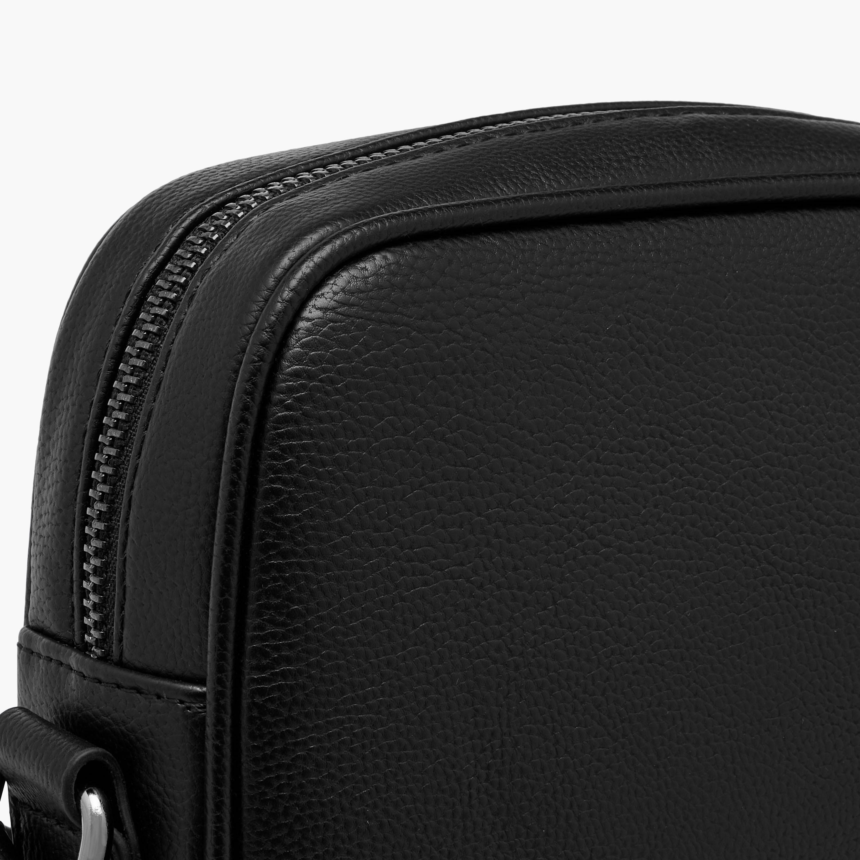 Duchini Textured Crossbody Bag with Adjustable Strap and Zip Closure-men-bags-image-5