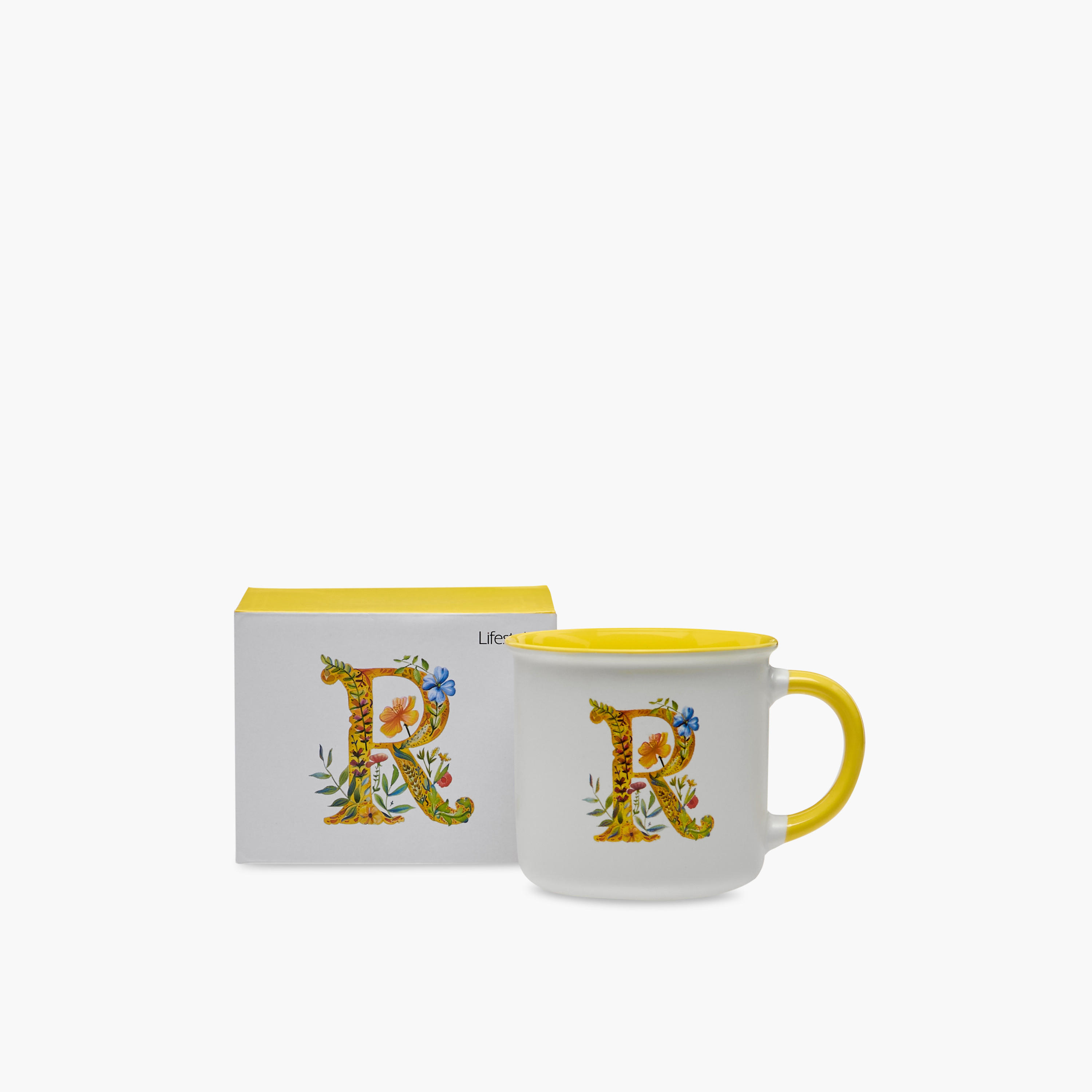 مج خزف صيني بطبعات زهرية وحرف - 355 مل-household-dining-teaandcoffee-mugsandcups-image-5