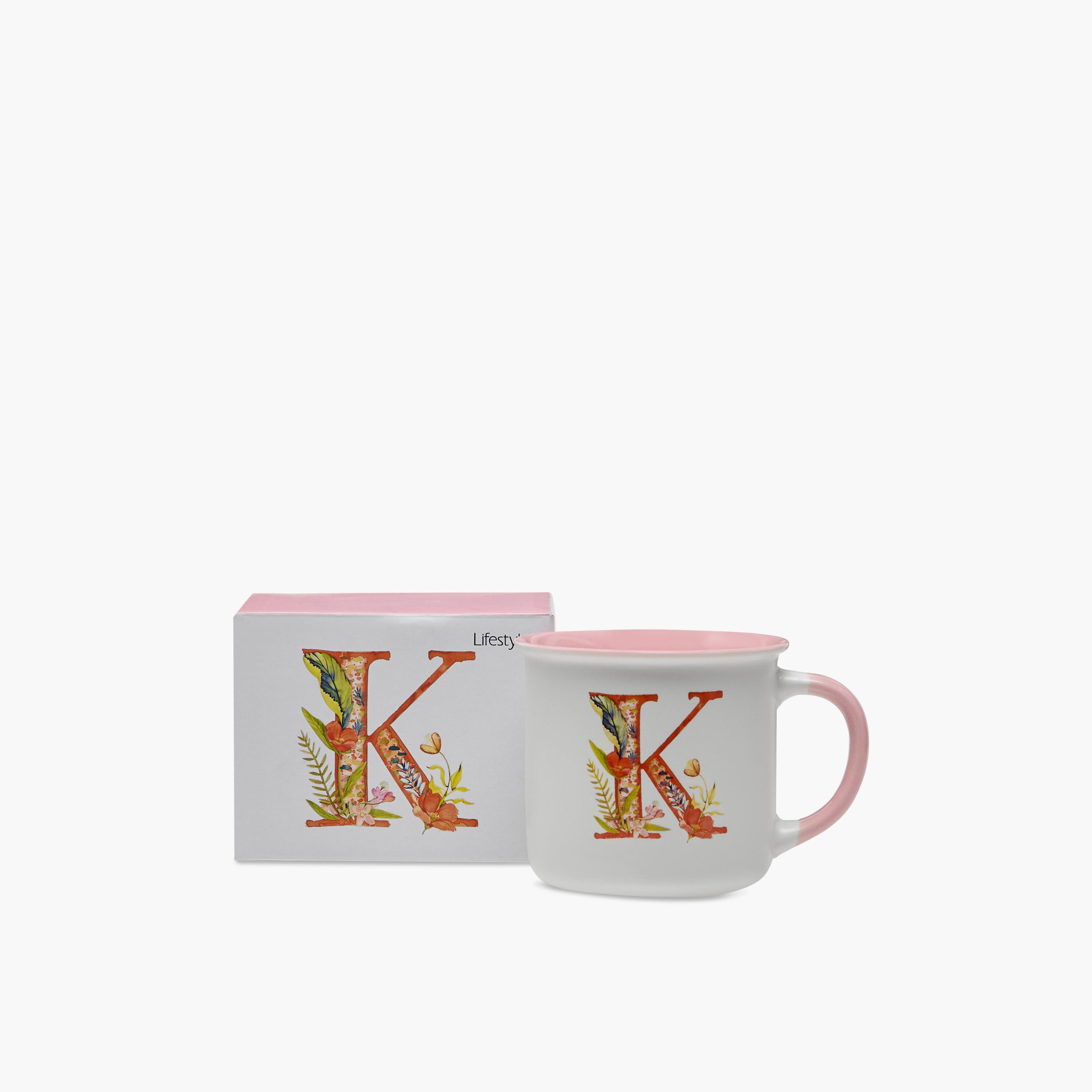 Graphic Print New Bone China Mug with Initial K - 355 ml-household-dining-teaandcoffee-mugsandcups-image-5