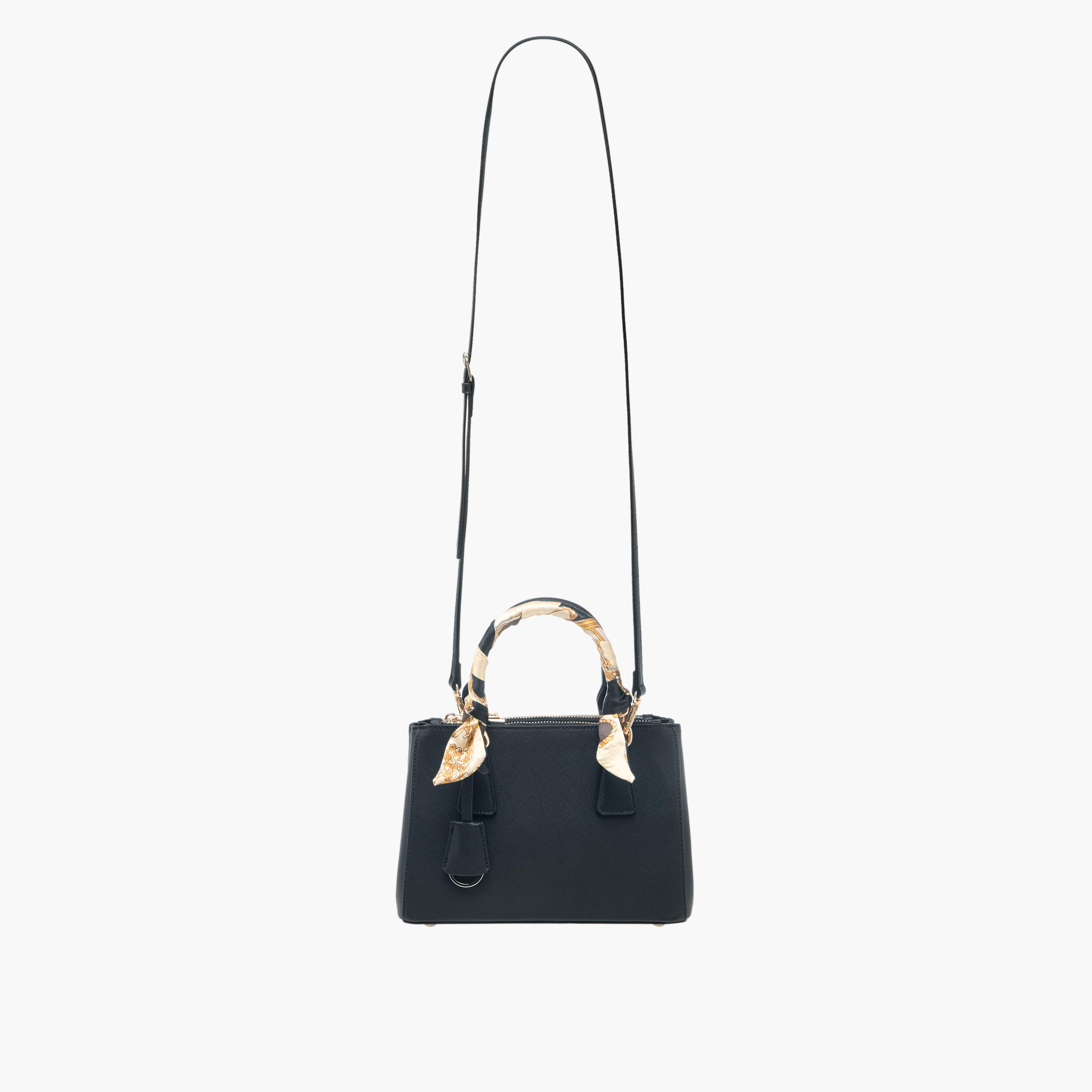 Sasha Solid Tote Bag with Detachable Strap and Scarf Detail-women-bagsandwallets-handbags-image-3