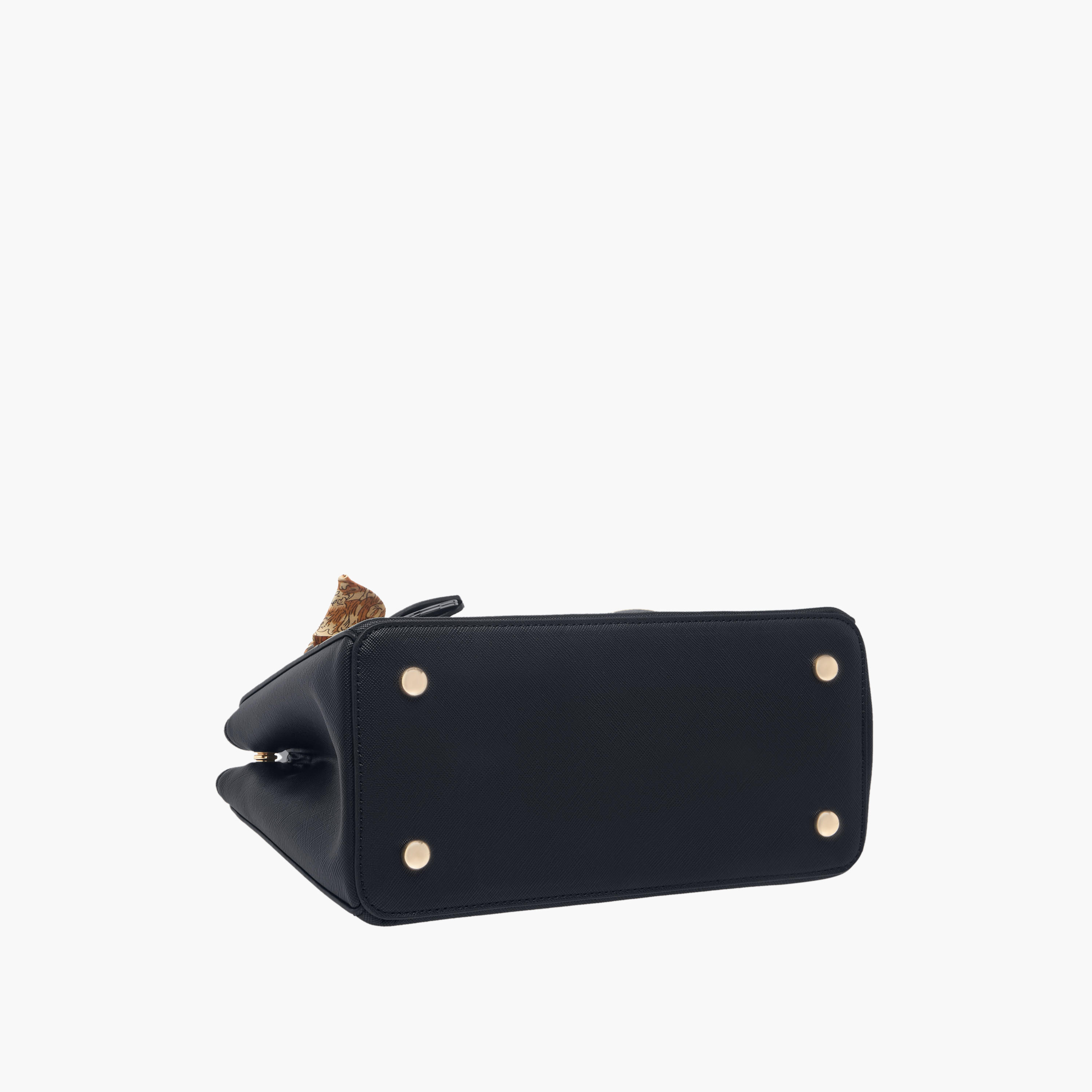 Sasha Solid Tote Bag with Detachable Strap and Scarf Detail-women-bagsandwallets-handbags-image-9