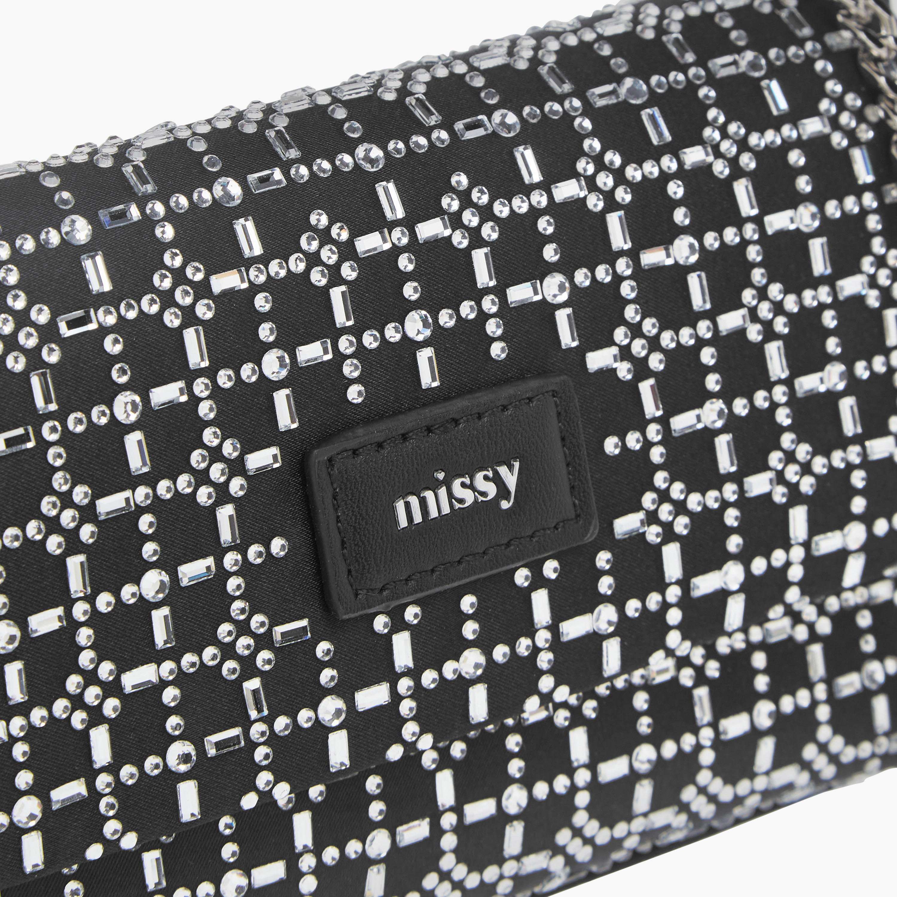Missy Embellished Crossbody Bag with Snap Button Closure and Chain Strap-women-bagsandwallets-handbags-image-4