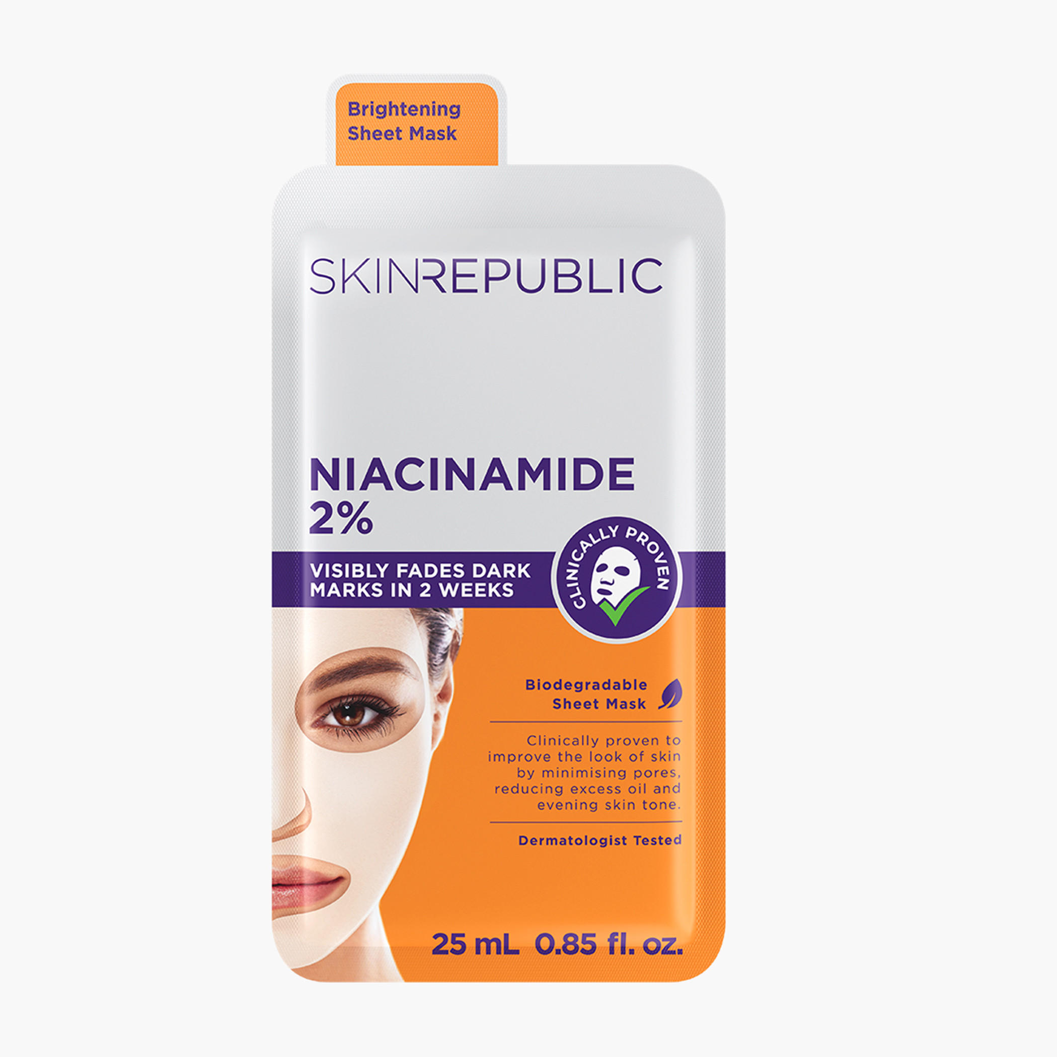 Skin Republic Niacinamide Sheet Mask - 25 ml-beautyandpersonalcare-kbeauty-skin-eyecare-image-1