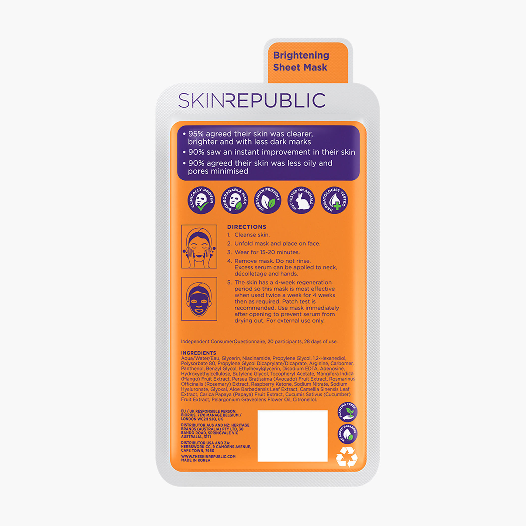 Skin Republic Niacinamide Sheet Mask - 25 ml-beautyandpersonalcare-kbeauty-skin-eyecare-image-2