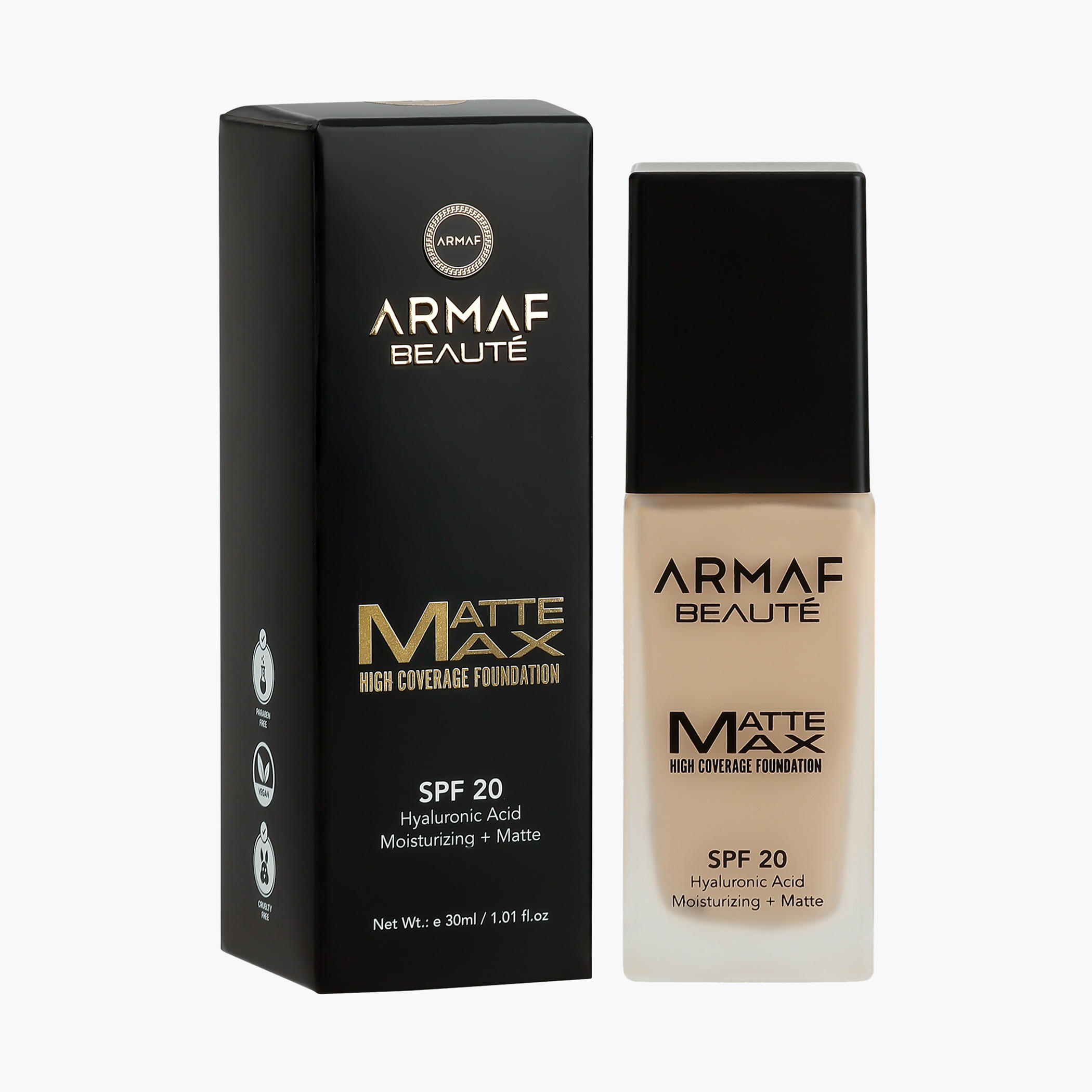 كريم أساس مطفي ماكس هاي كوفريدج بعامل حماية من الشمس 20 من أرماف بيوتي - 30 مل-beautyandpersonalcare-makeup-face-foundations-image-1