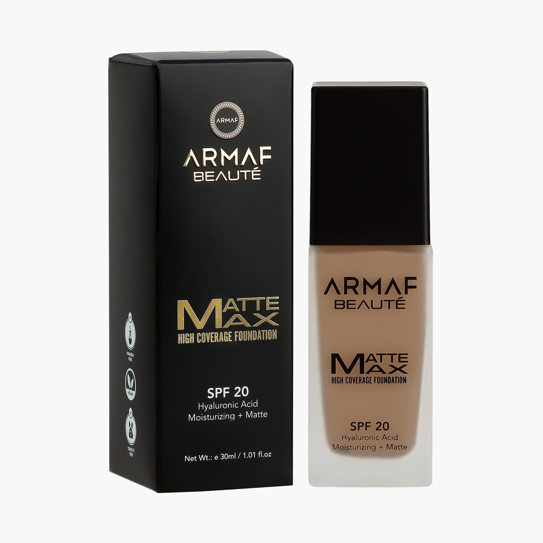 كريم أساس مطفي ماكس هاي كوفريدج بعامل حماية من الشمس 20 من أرماف بيوتي - 30 مل-beautyandpersonalcare-makeup-face-foundations-image-1