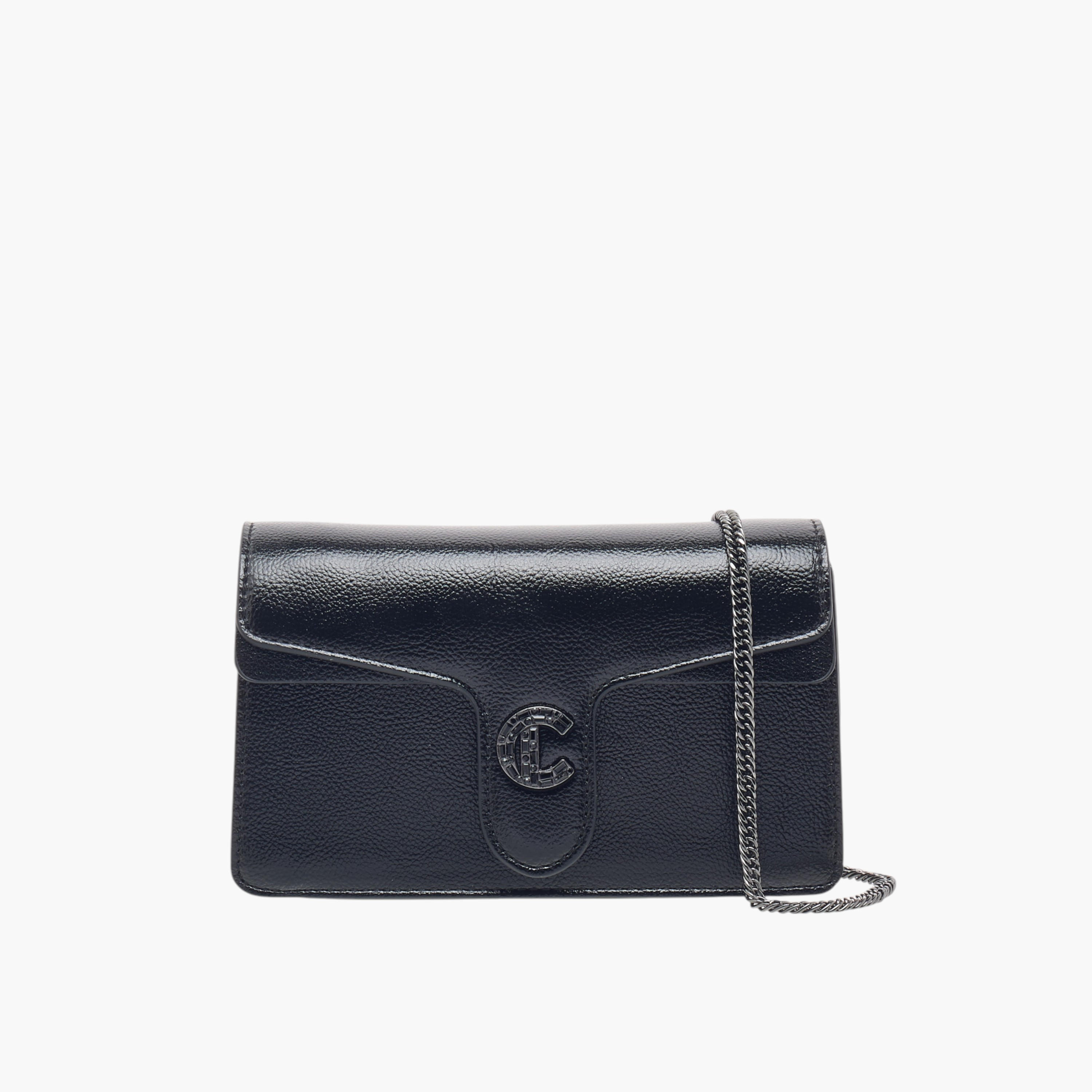 Le Confort Textured Crossbody Bag with Button Closure-women-bagsandwallets-handbags-image-1