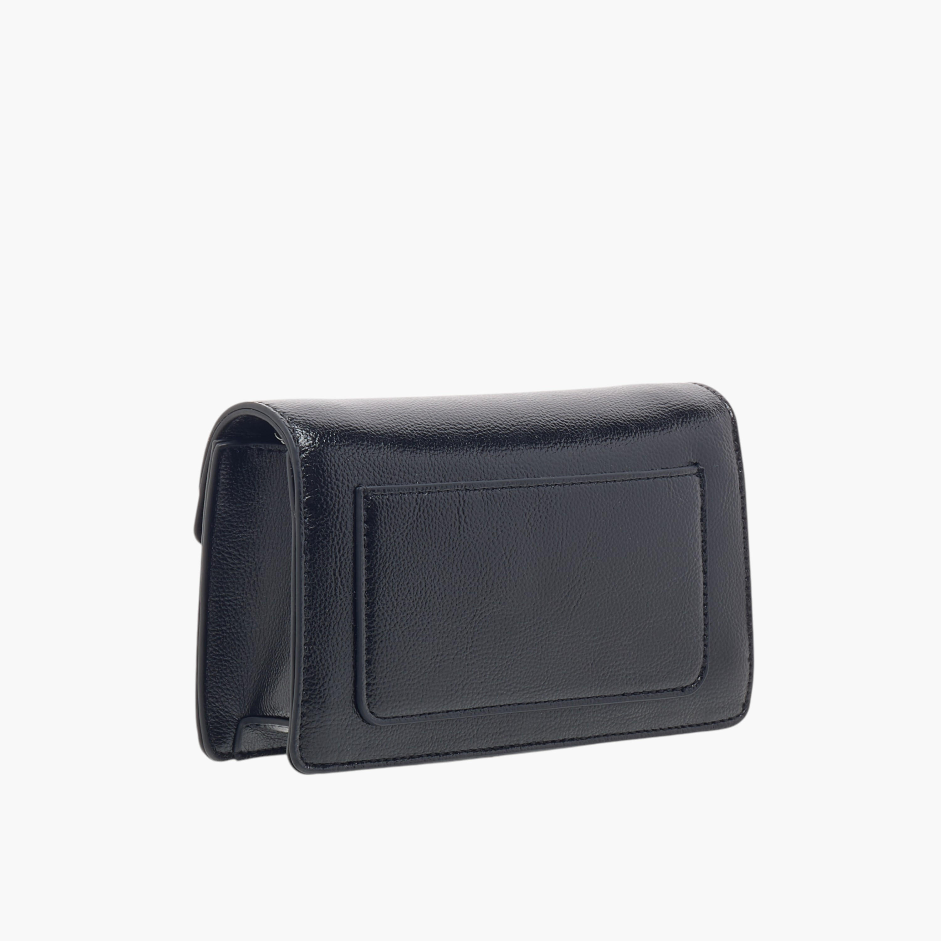 Le Confort Textured Crossbody Bag with Button Closure-women-bagsandwallets-handbags-image-3