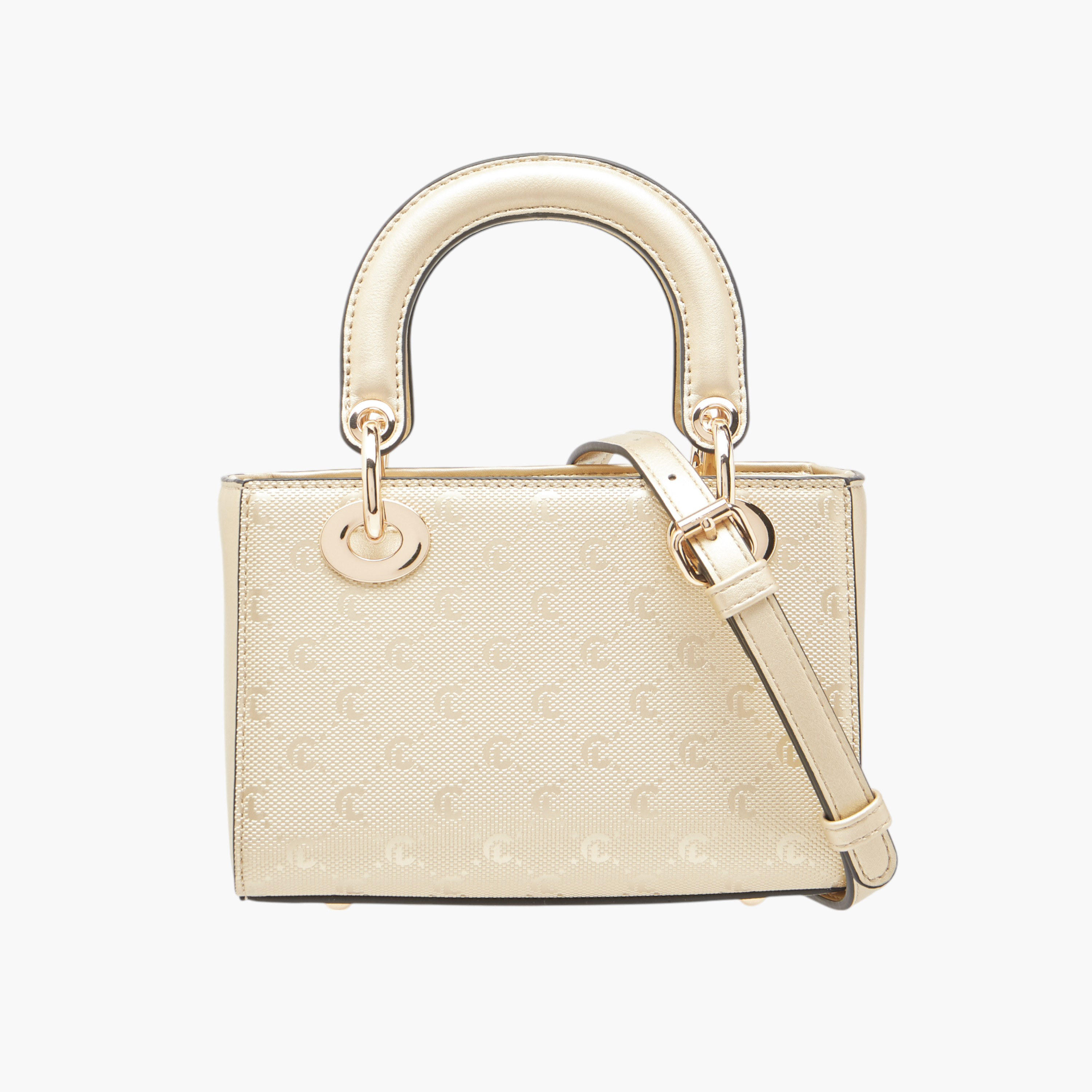 شنطة توتي بنقوش مونوجرام وسحاب إغلاق من لي كونفورت-women-bagsandwallets-handbags-image-1