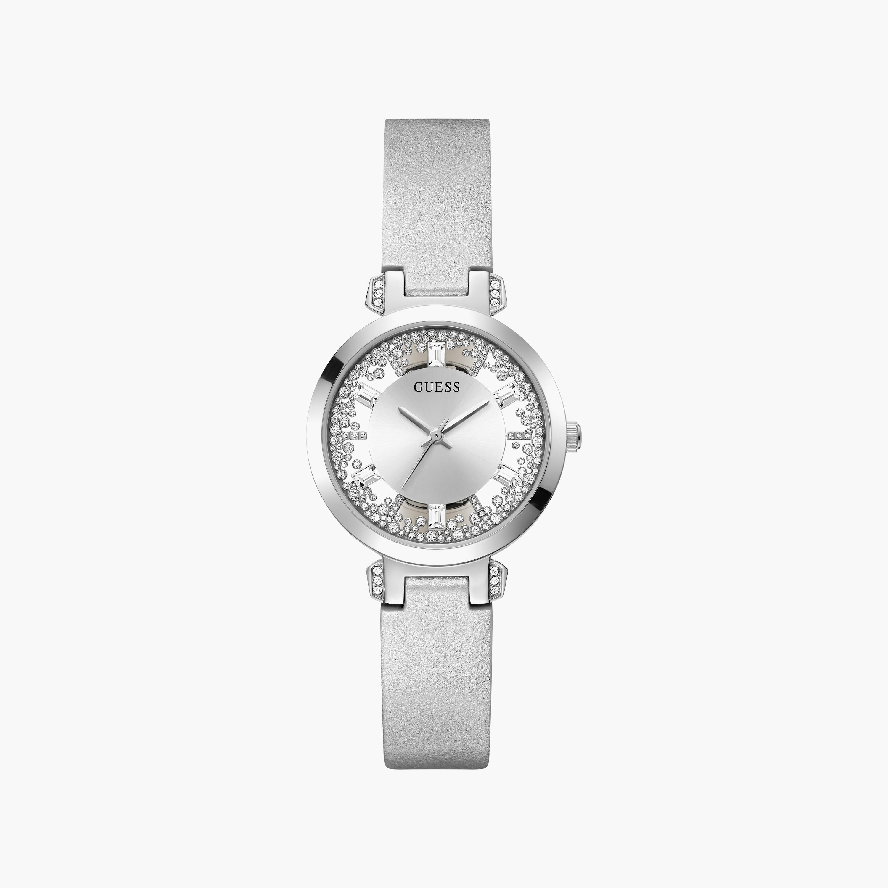 ساعة نسائية أنالوج من الستانلس ستيل مقاس 33 ملم باللون الفضي من جيس | GW0535L3-women-watchesandjewellery-watches-image-1