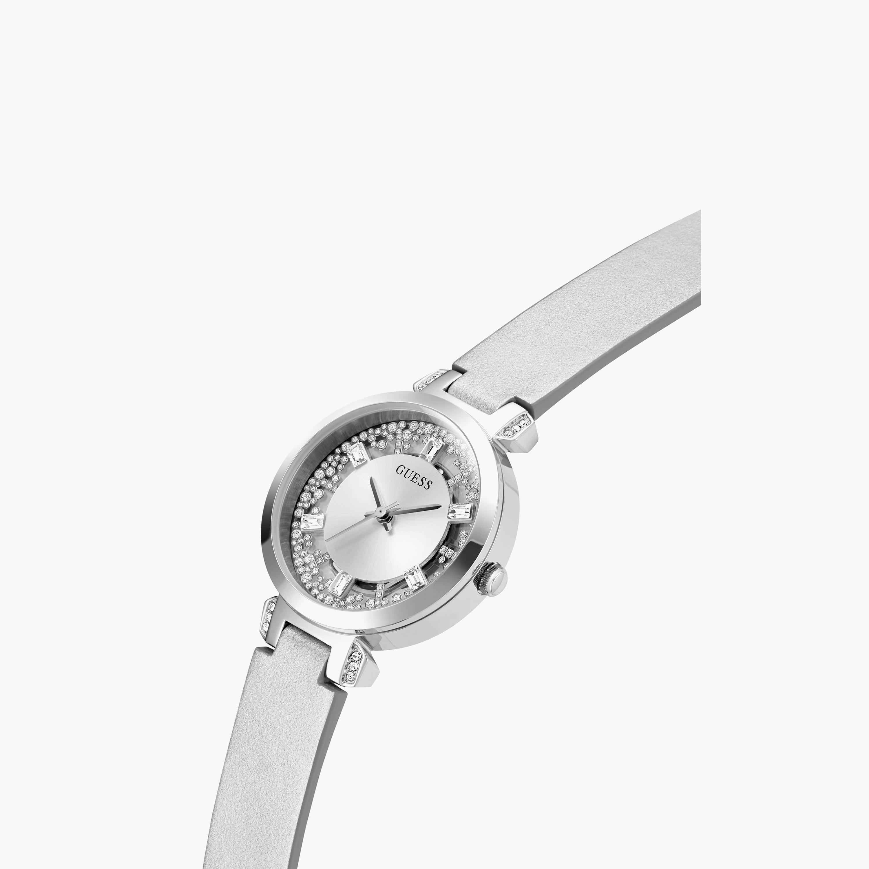 ساعة نسائية أنالوج من الستانلس ستيل مقاس 33 ملم باللون الفضي من جيس | GW0535L3-women-watchesandjewellery-watches-image-2