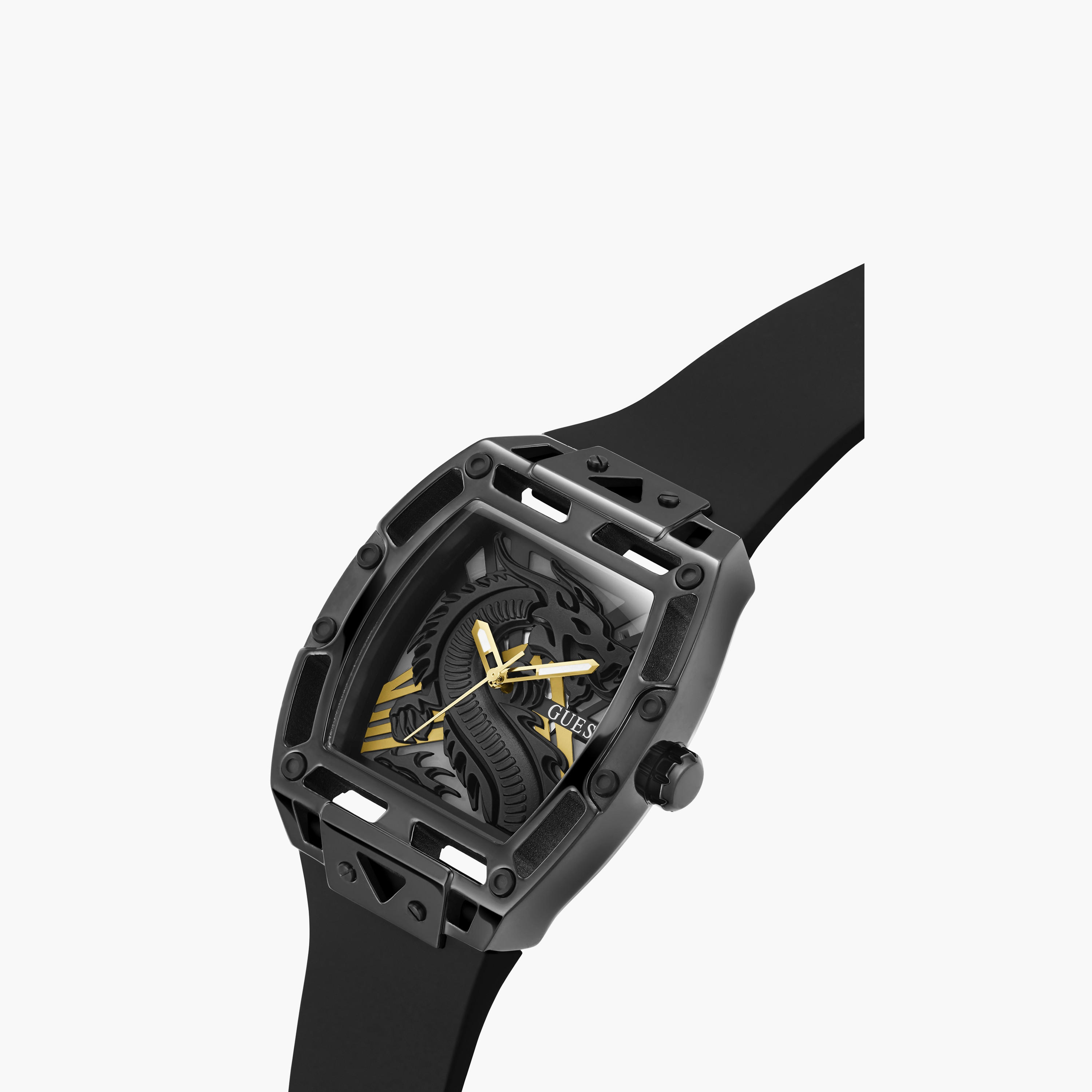 ساعة رجالية أنالوج من الستانلس ستيل باللون الأسود مقاس 44 مم من جيس | GW0648G1-men-watchesandjewellery-watches-image-2
