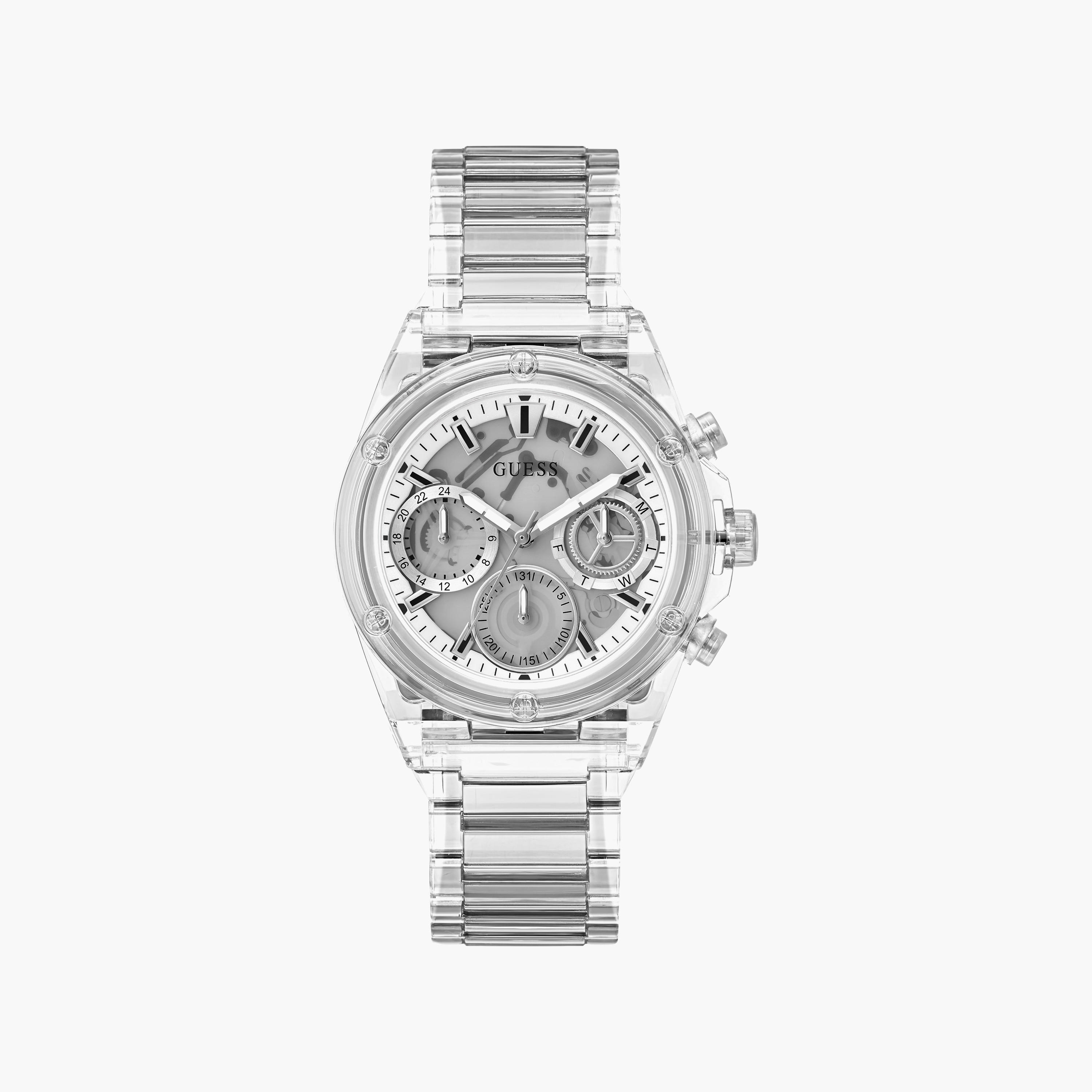 ساعة نسائية كرونوغراف نايلون شفافة مقاس 39 مم من جيس | GW0650L1-women-watchesandjewellery-watches-image-1