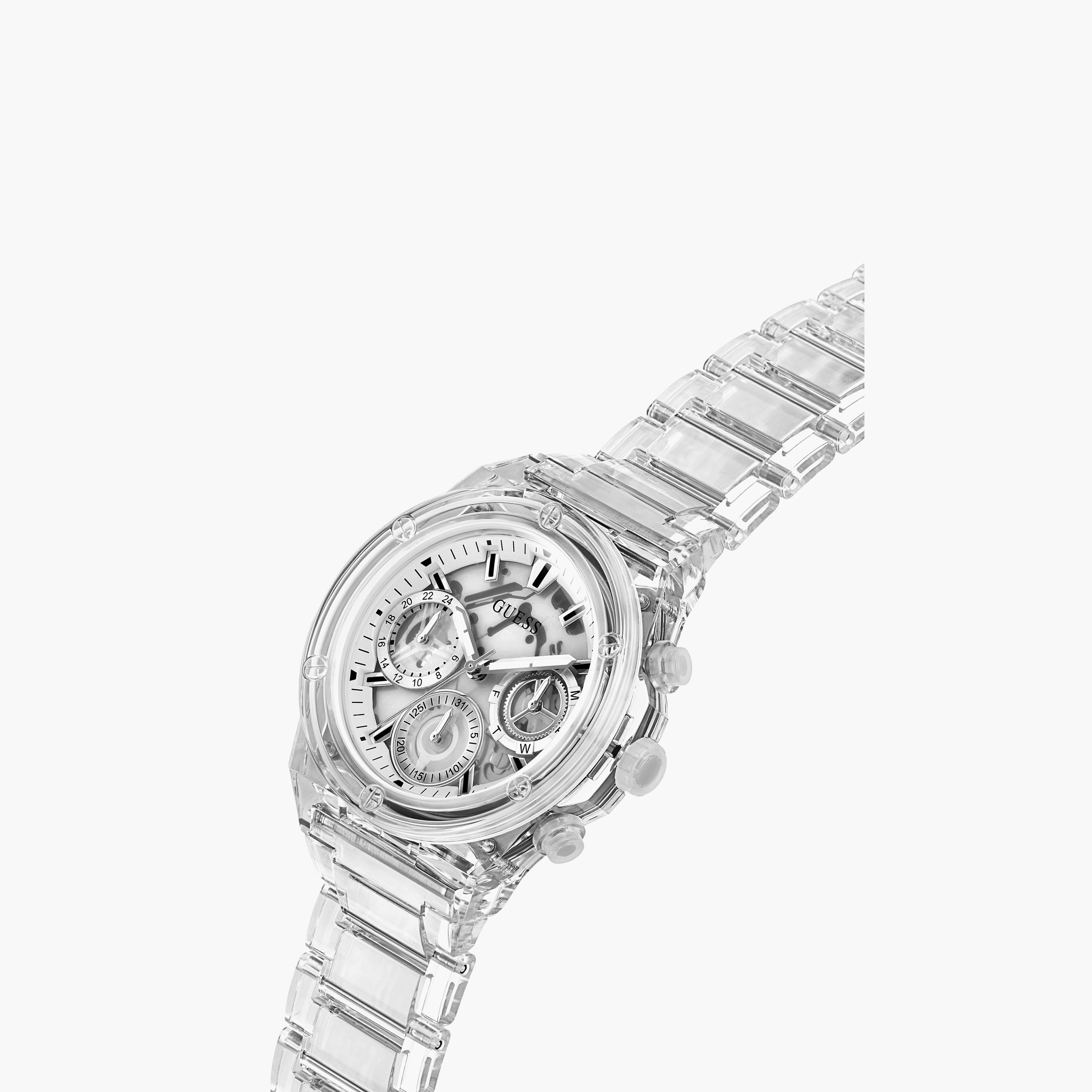 ساعة نسائية كرونوغراف نايلون شفافة مقاس 39 مم من جيس | GW0650L1-women-watchesandjewellery-watches-image-2