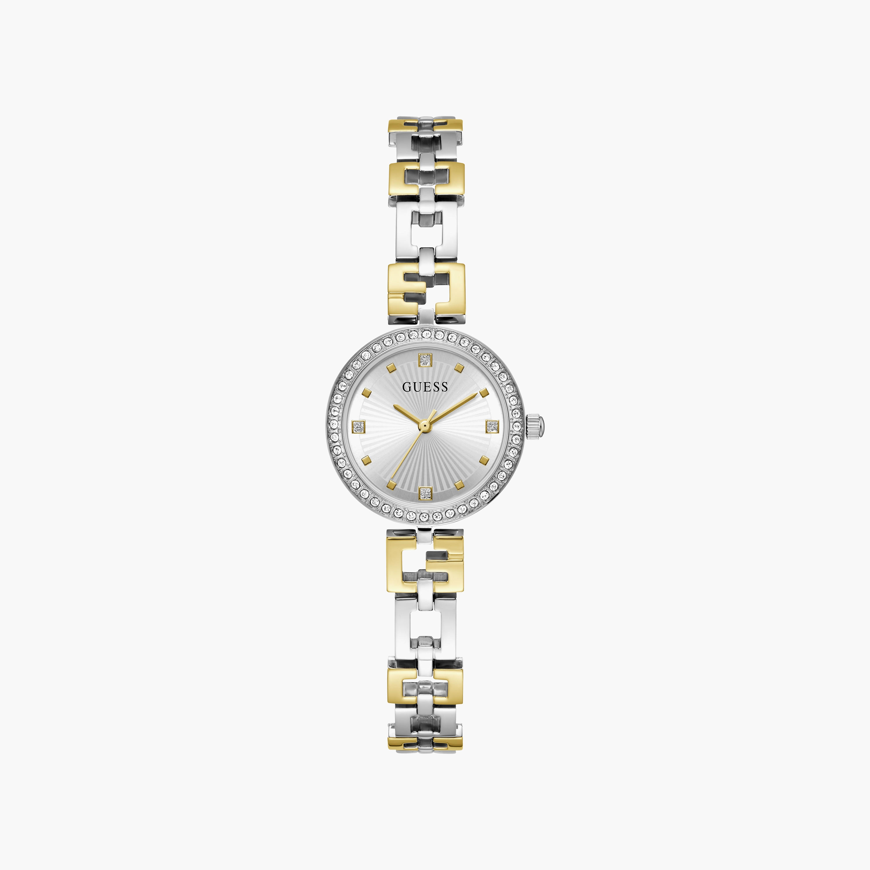 Guess Women's 26 MM Gold & Silver Analog Stainless Steel Watch | GW0656L1-women-watchesandjewellery-watches-image-1