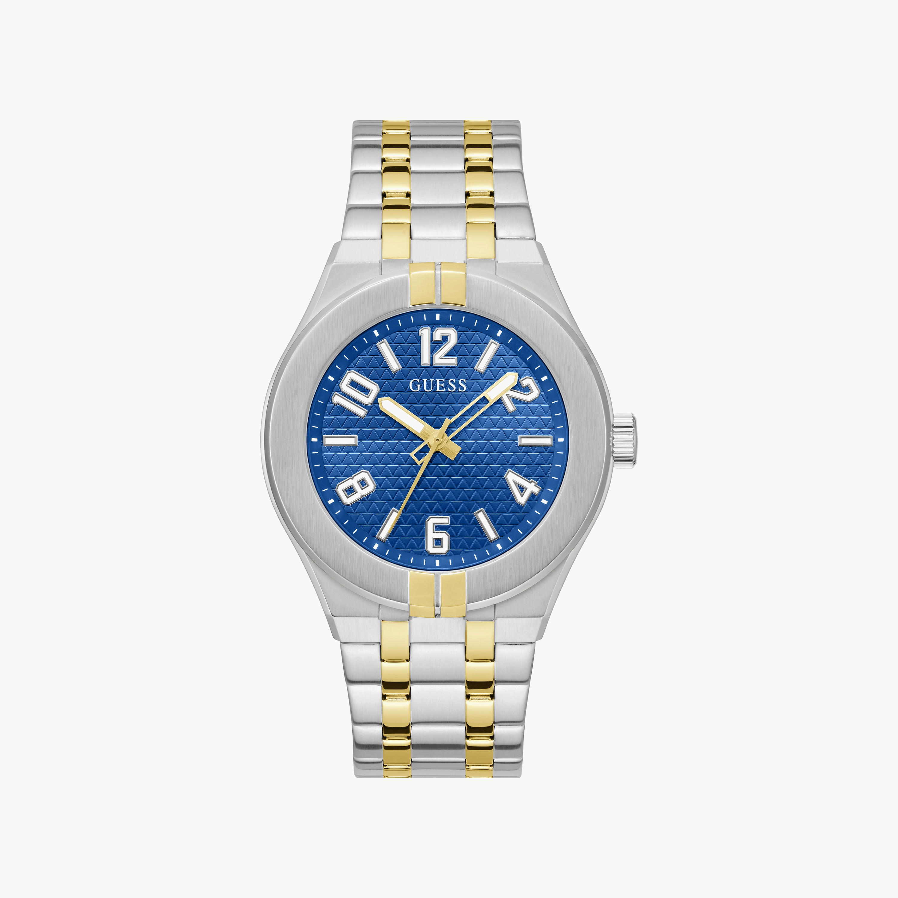 ساعة رجالية أنالوج من الستانلس ستيل باللونين الذهبي والفضي مقاس 44 مم من جيس | GW0661G1-men-watchesandjewellery-watches-image-1