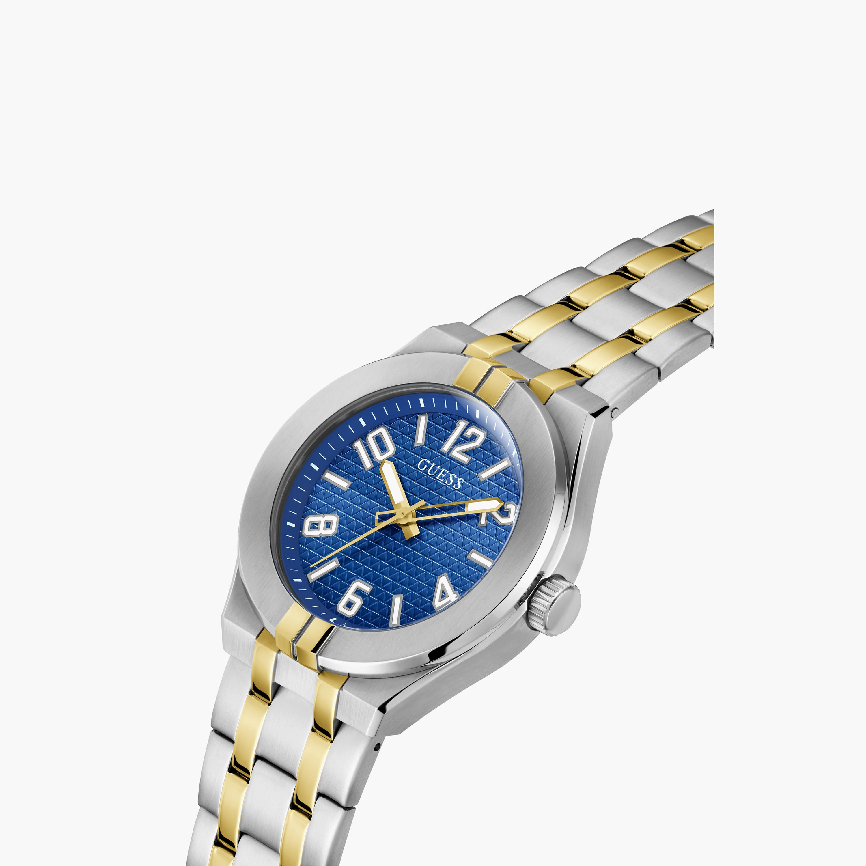 ساعة رجالية أنالوج من الستانلس ستيل باللونين الذهبي والفضي مقاس 44 مم من جيس | GW0661G1-men-watchesandjewellery-watches-image-2